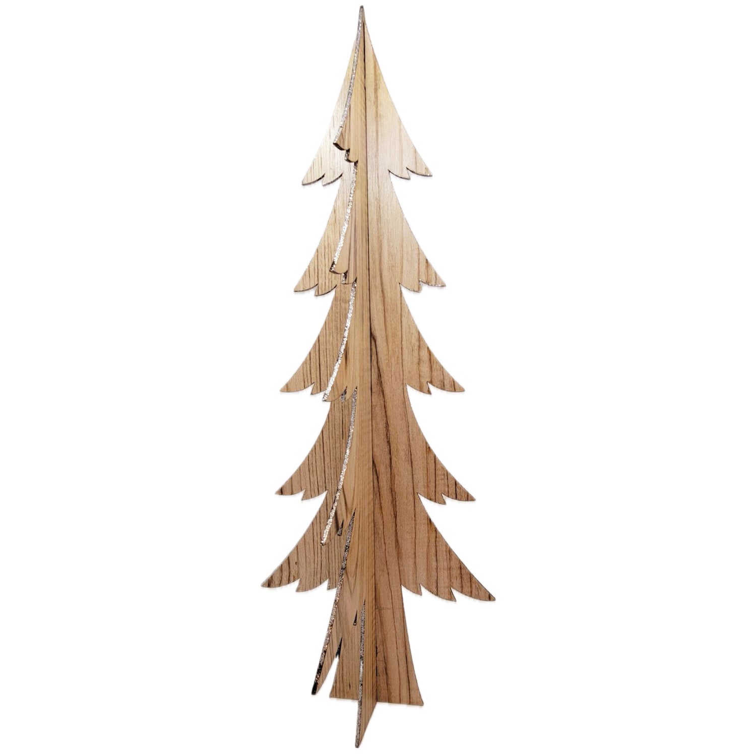 3-D Large Glitter Edge Christmas Tree
