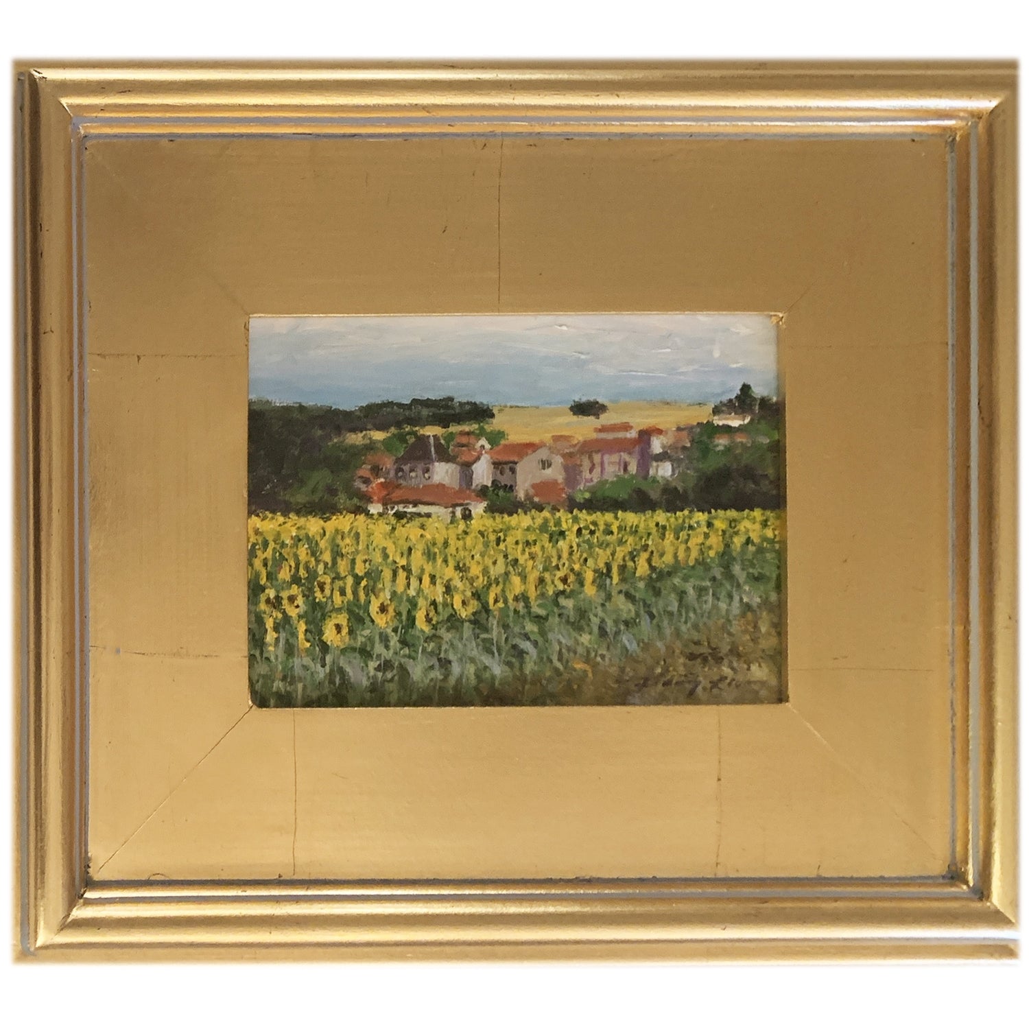 St. Mandé Sur Brédoire, Richard Reynolds Ward, Acrylic on Board, Framed