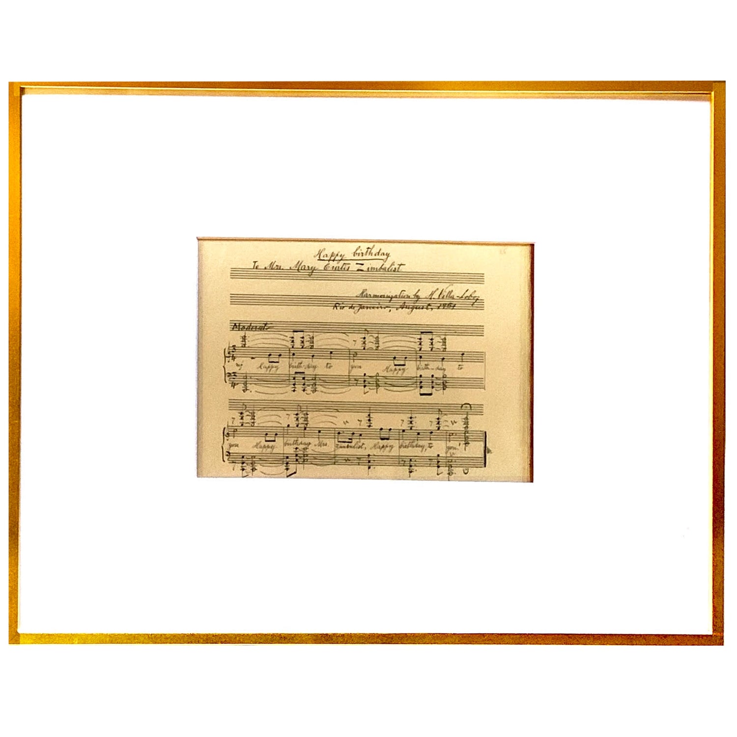 Happy Birthday to Mrs. Mary Curtis Zimbalist, The Curtis Institute of Music, Natasha D'Schommer, Photograph on Paper, Framed