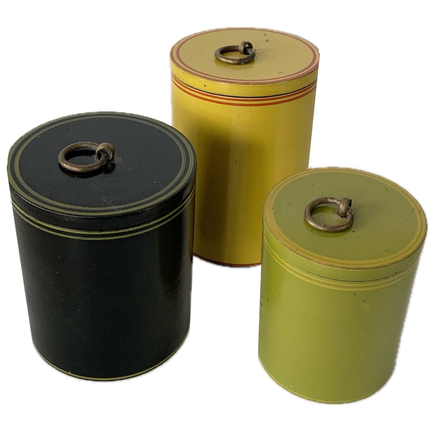 Afghan Lacquered Spice Canister, each