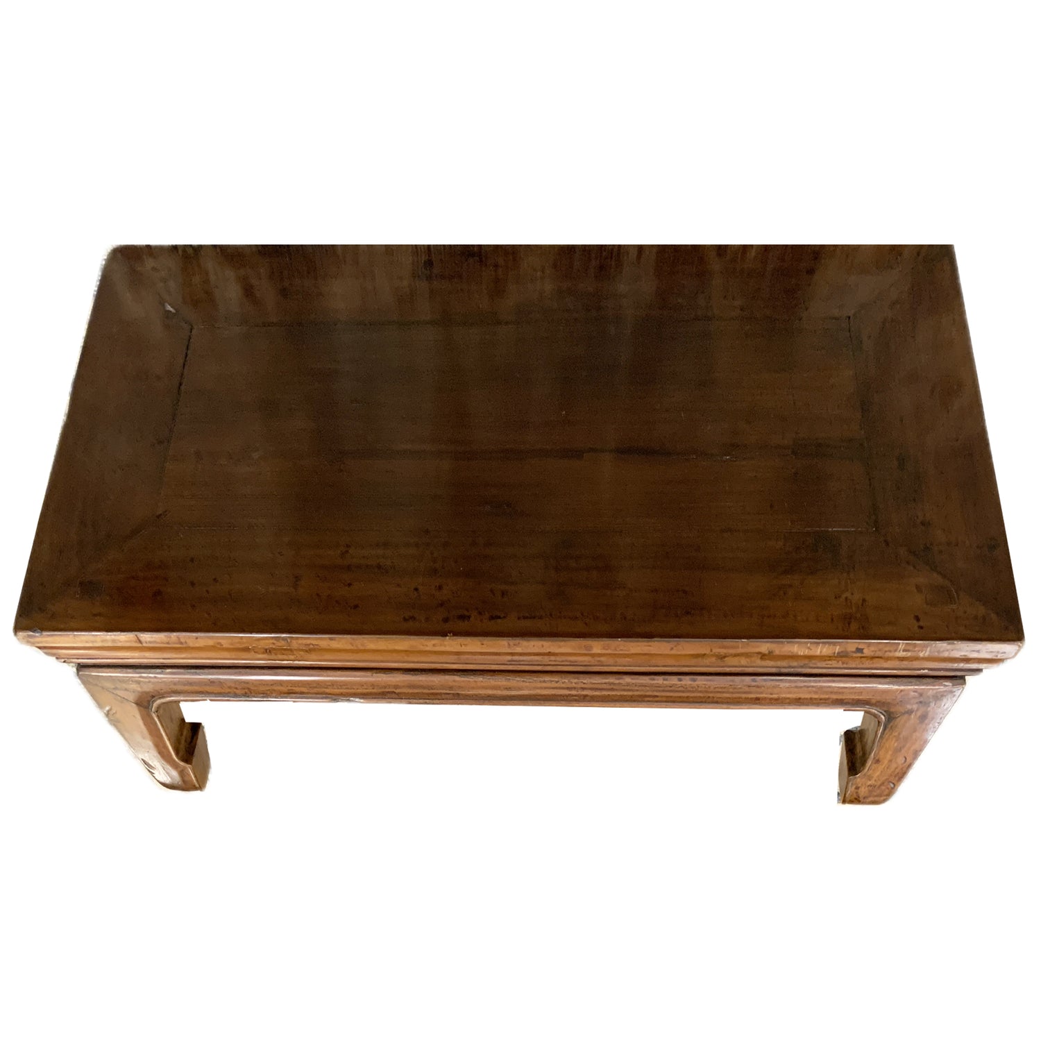 Antique Chinese Elm Low Table, 28"w x 16"d x 8"h