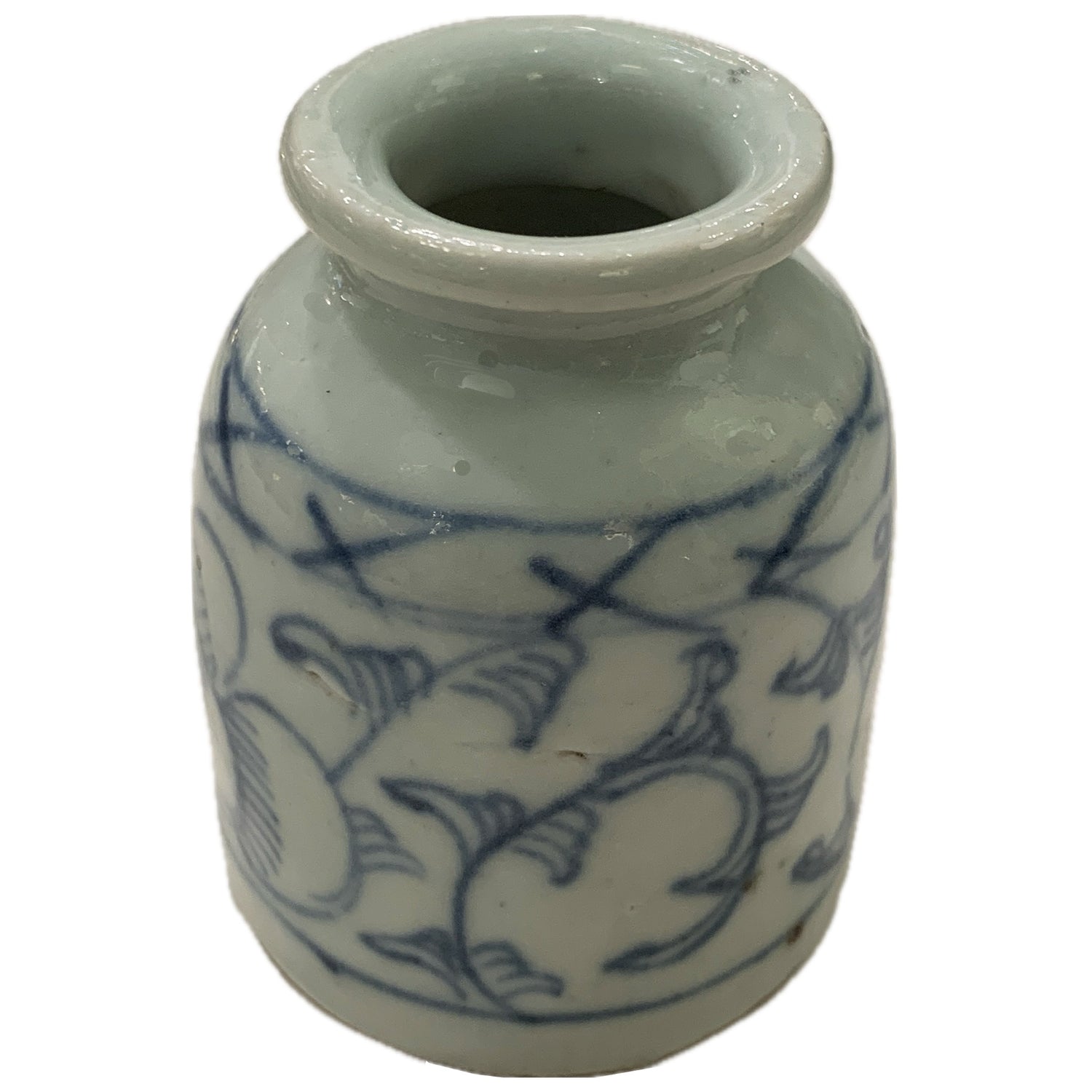 Antique Blue & White Ink Pot