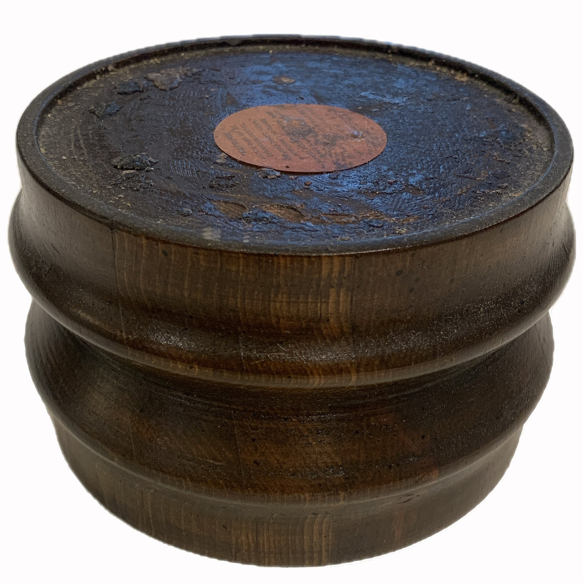 Vintage Wood Riser / Candle Stand, 5"dia x 3"h