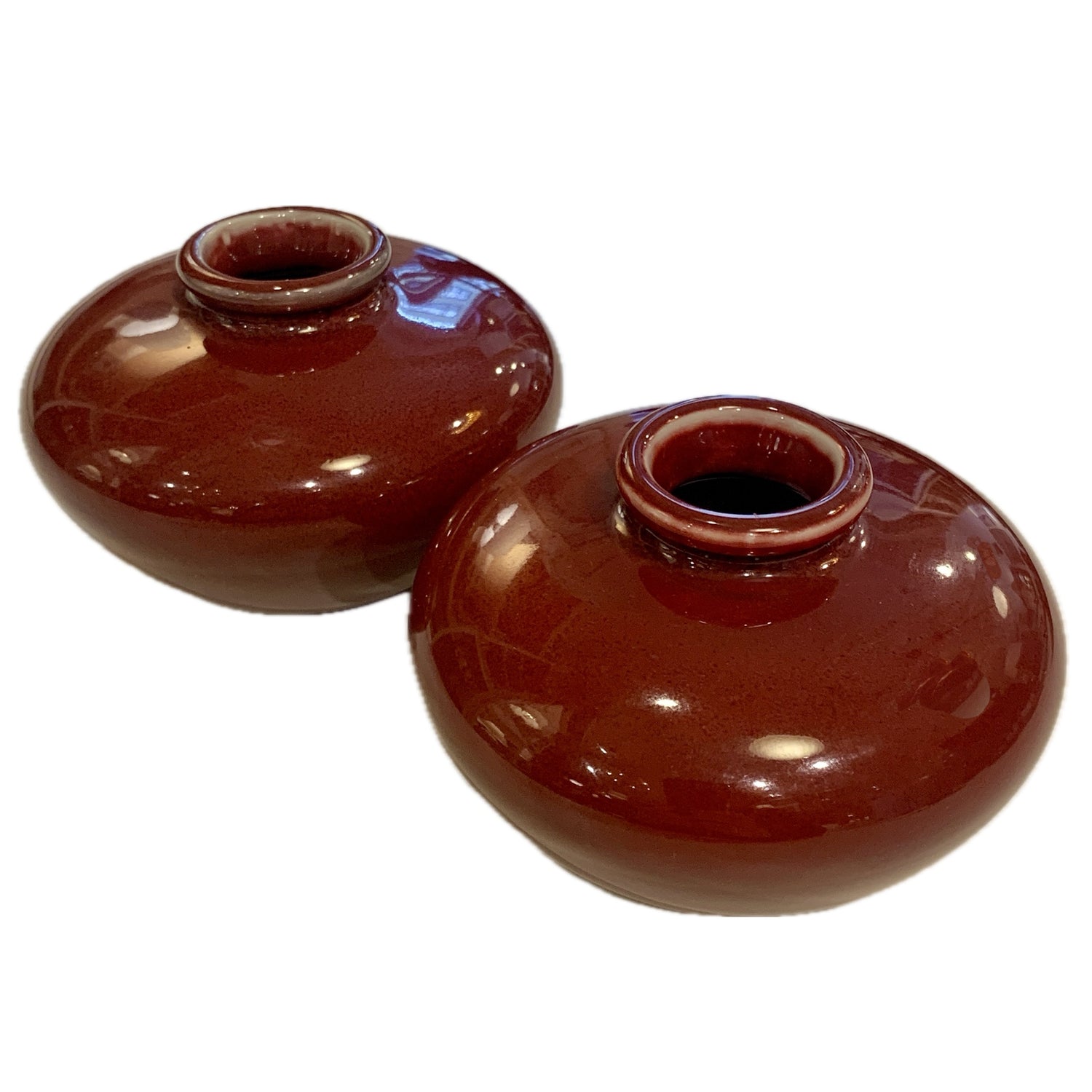 Sang de Boeuf Vase,  4.5"w x 3"h