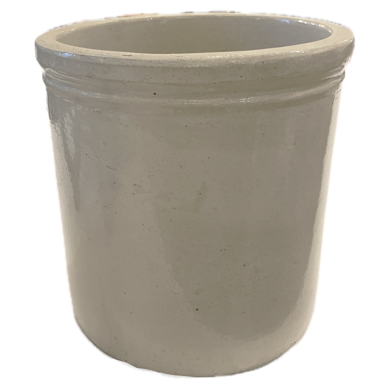 Antique Crock, 8.25"dia x 8.25"h