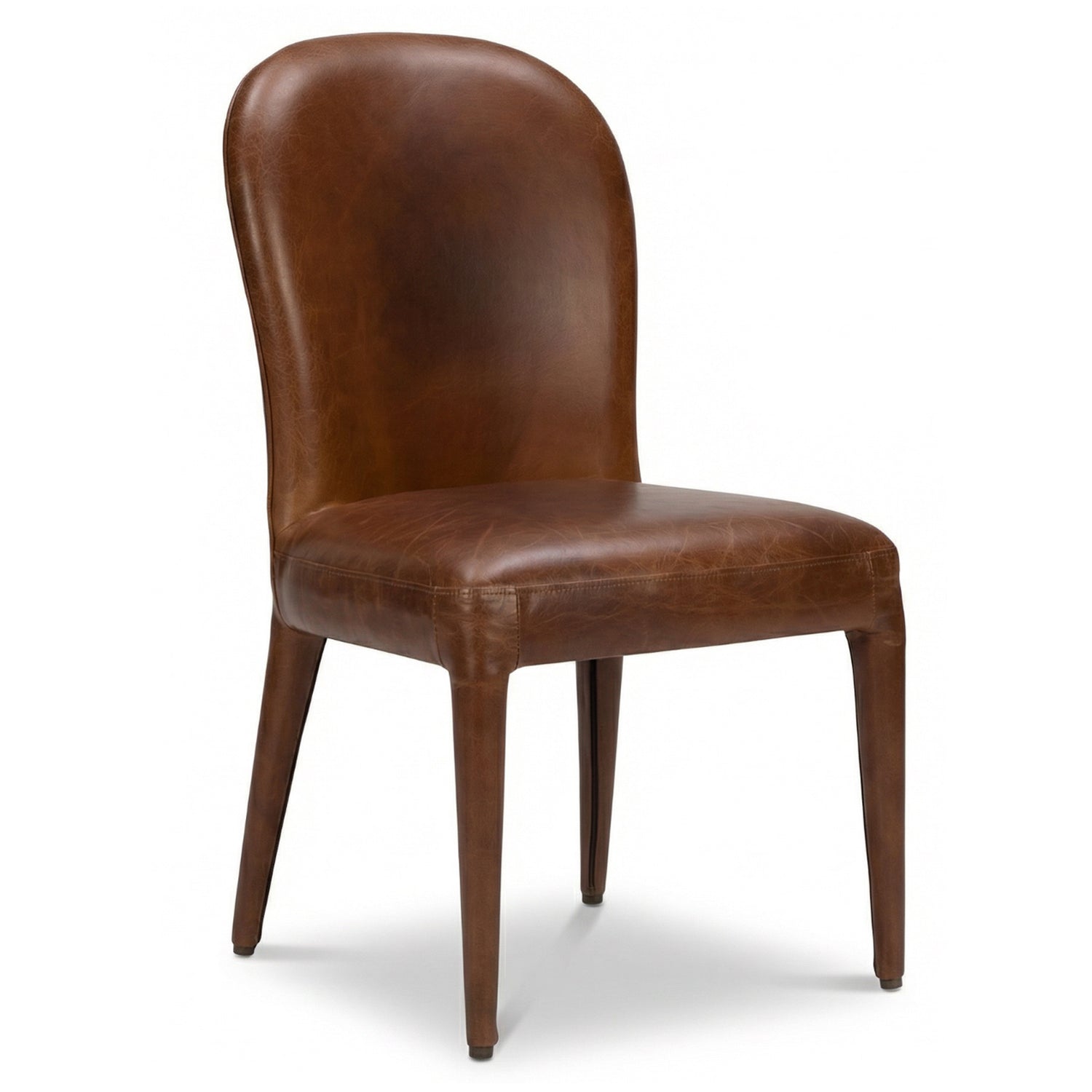 Phillips Scott George Chair in Aged Cigar Leather