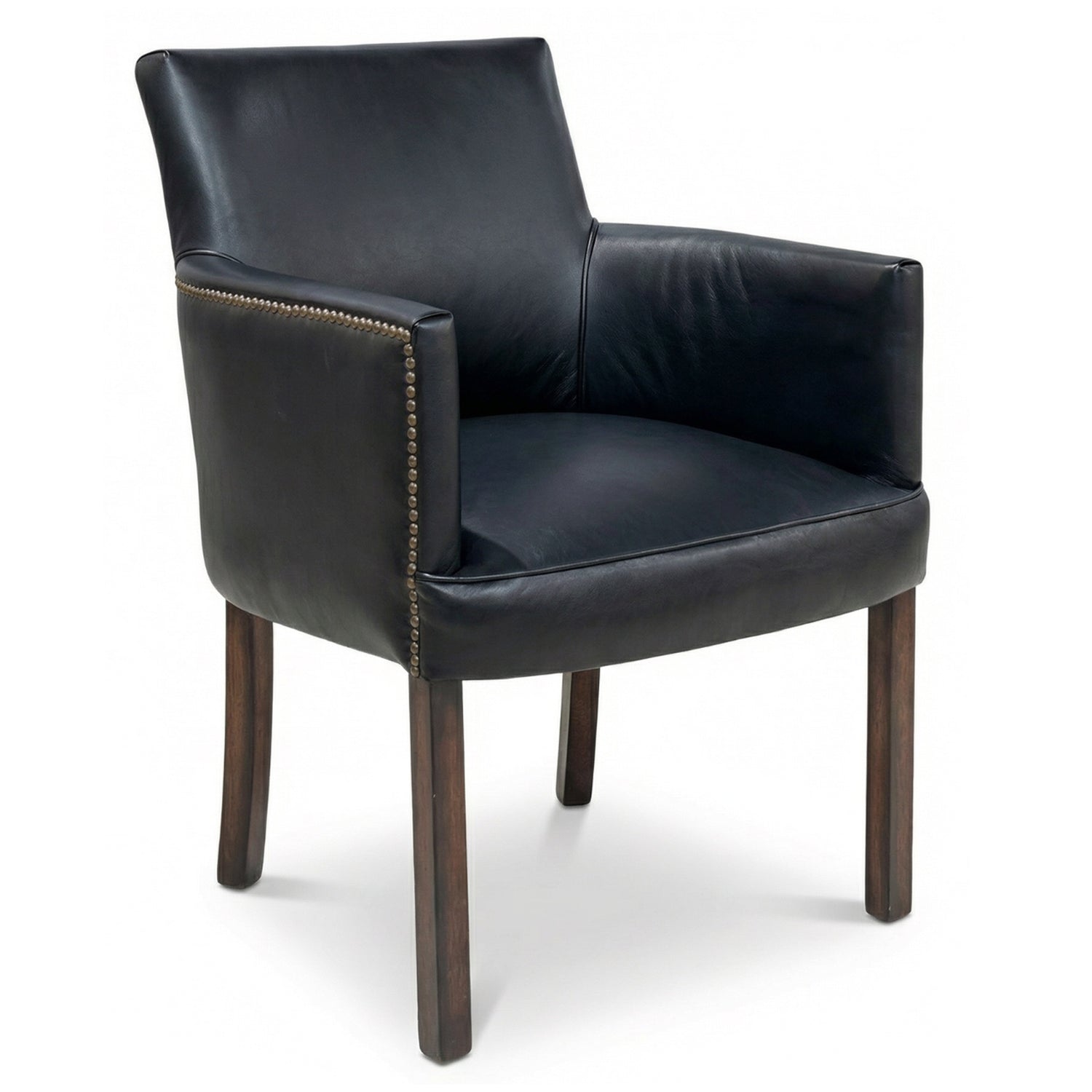 Phillips Scott Douglas Black Leather Chair