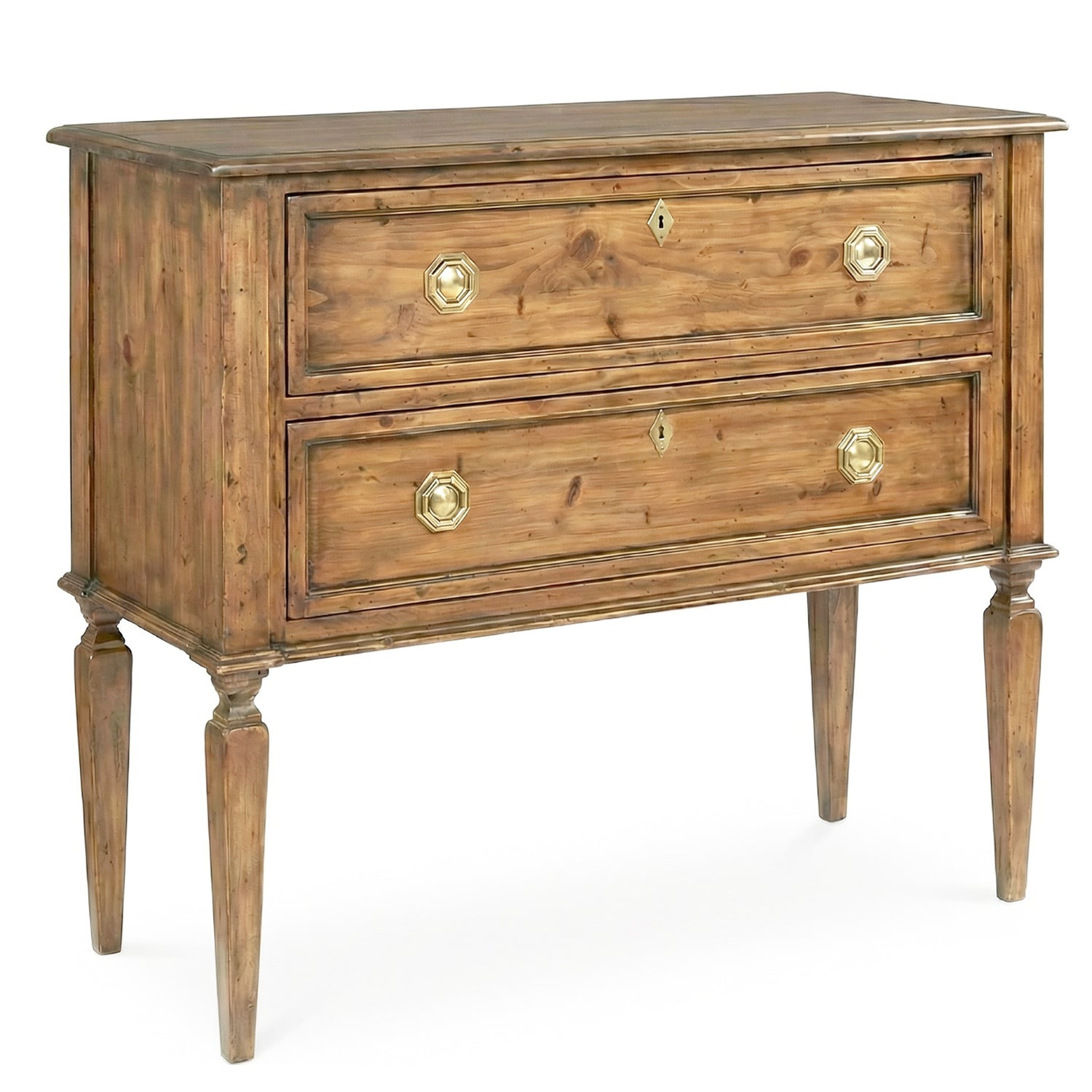 Phillips Scott Franklin 2-Drawer Chest, Antique Pine Stain