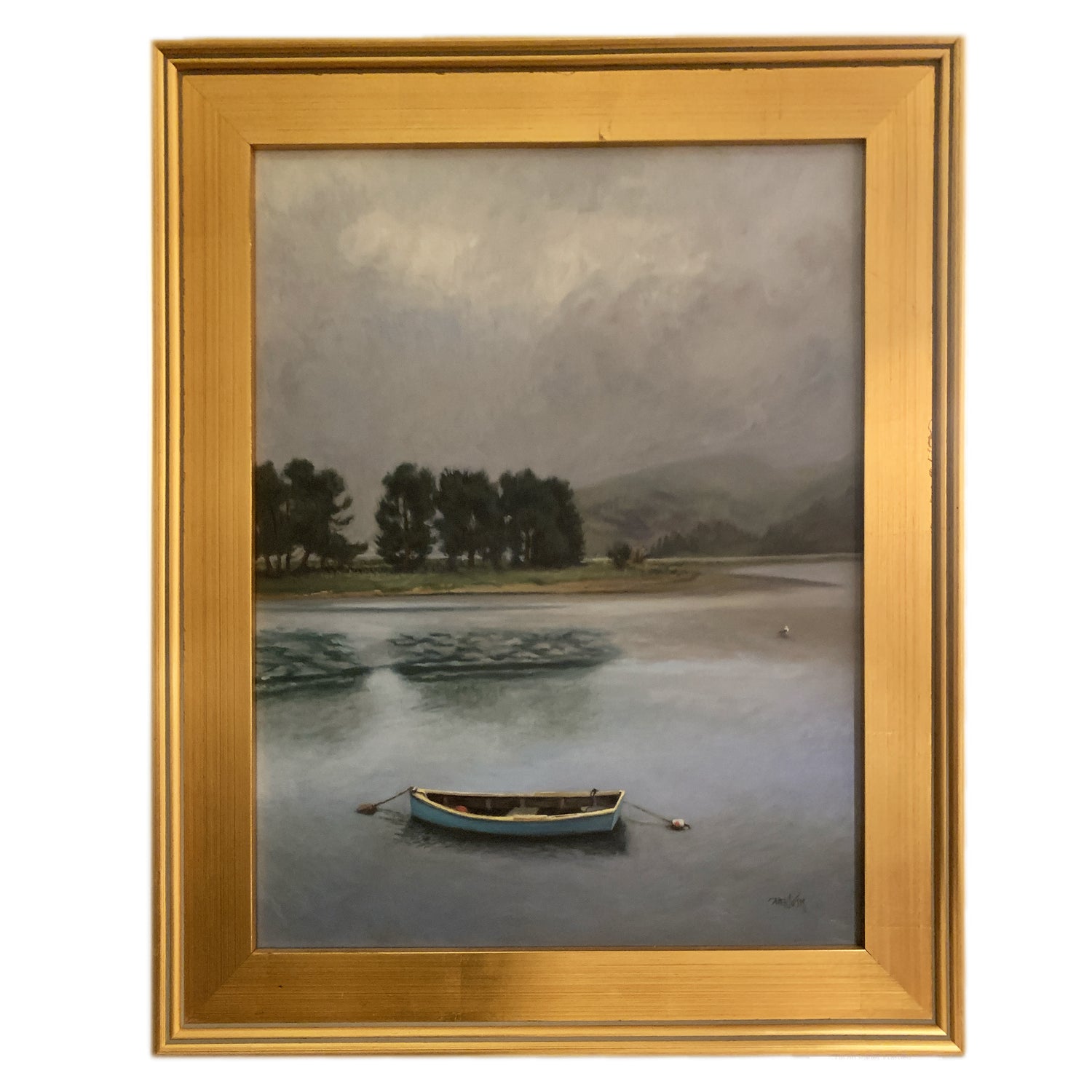 Bolinas, California, Mary Klein, Oil on Panel, framed