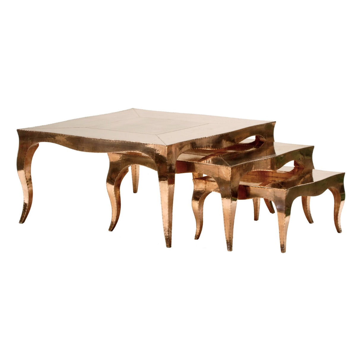 Stephanie Odegard Copper Table, 31.5"sq x 16"h