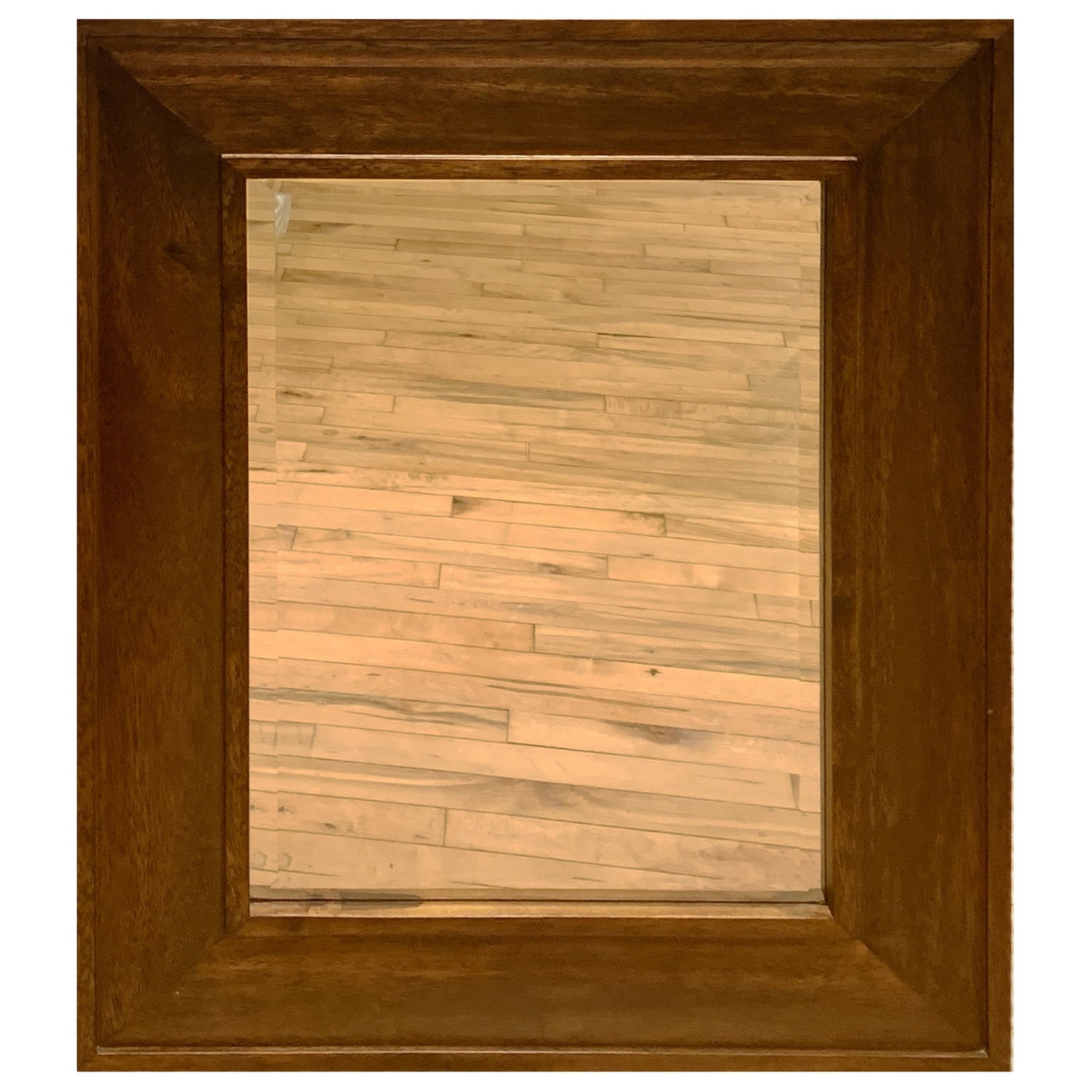 Solid 6" Wood Frame Beveled Mirror (vertical or horizontal)