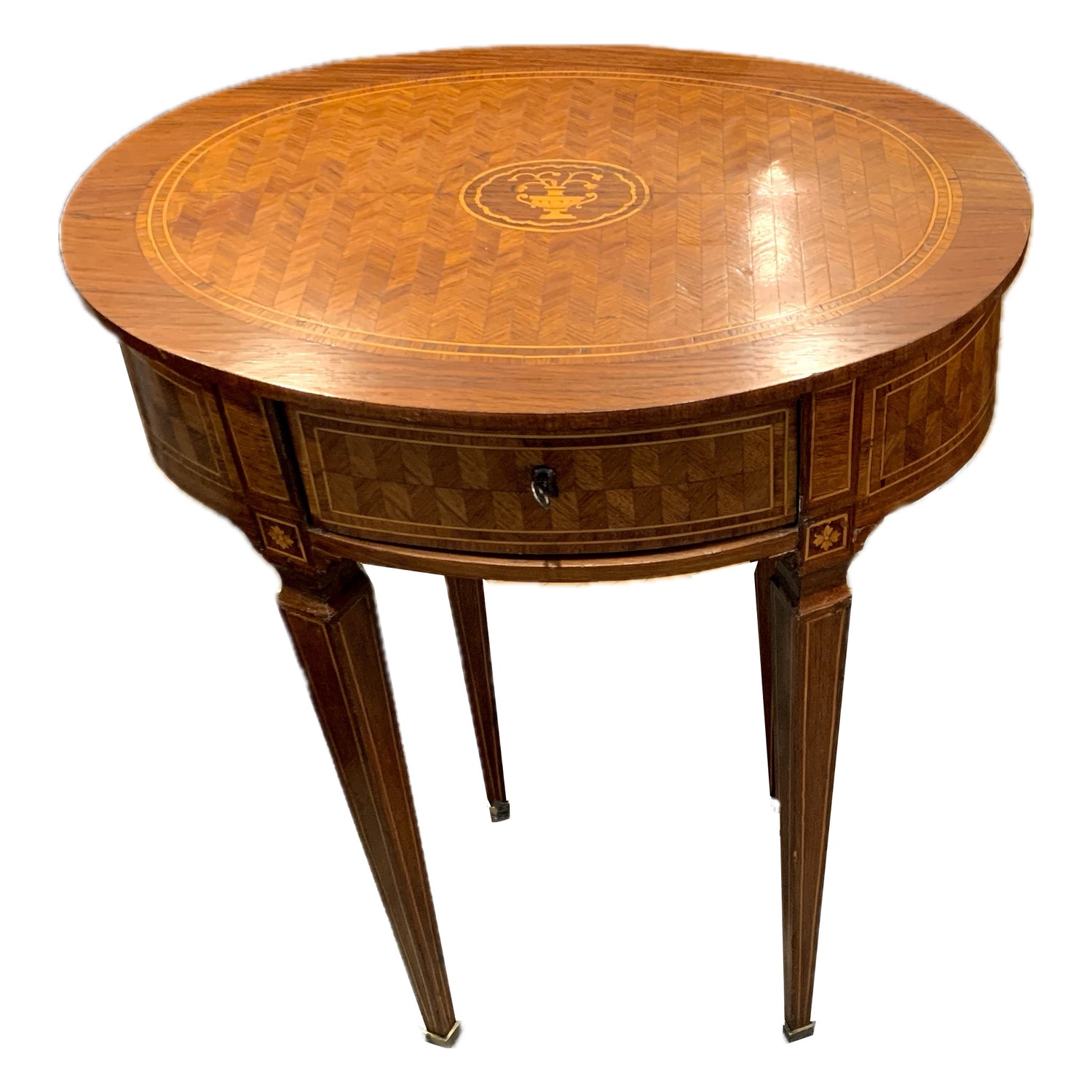 Antique Parisian Oval Parlor Table