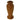 Wooden Vase With Glass Tube Liner