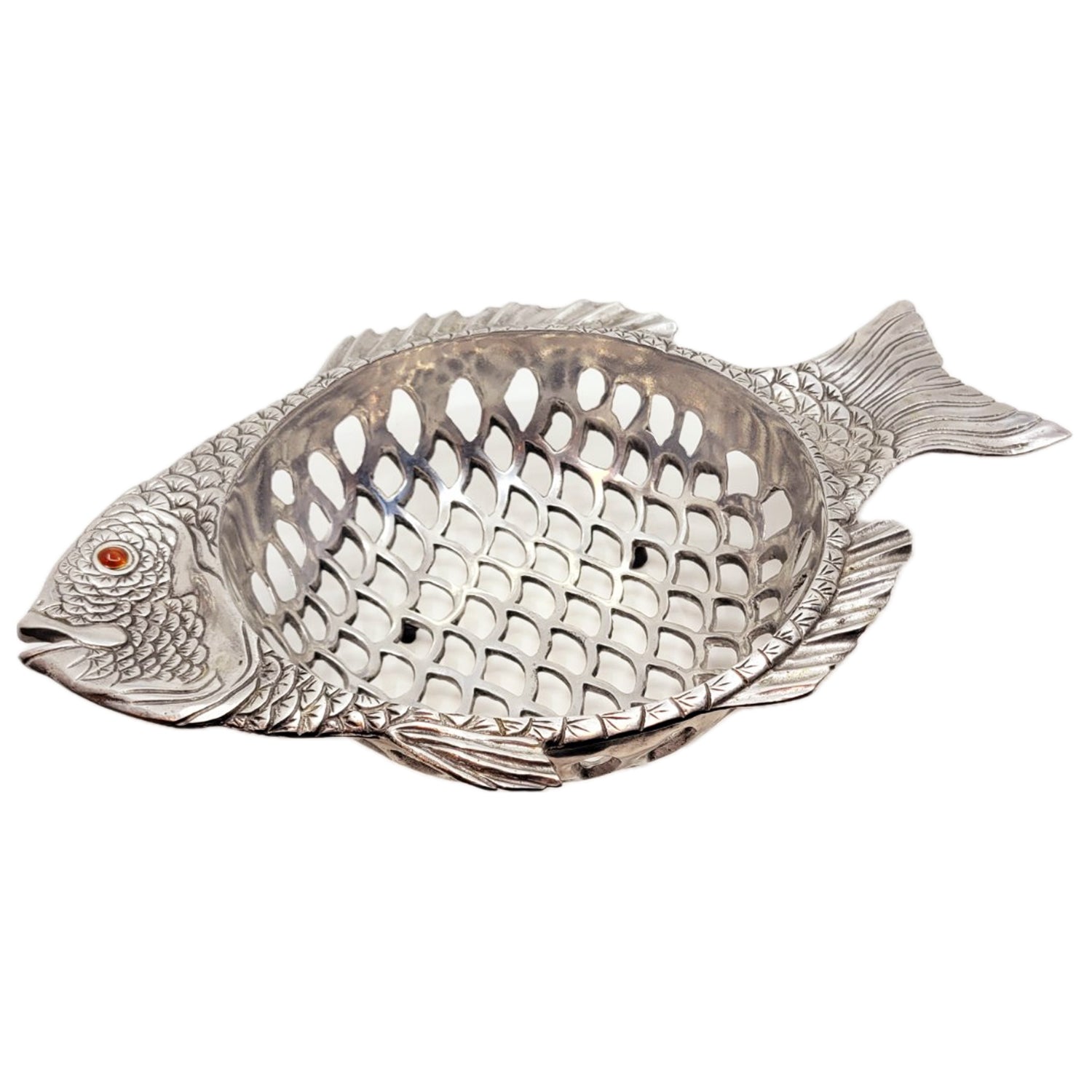 Arthur Court 1995 Metal Fish Bowl
