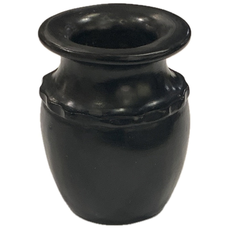 Hand Carved Black Stone Vase
