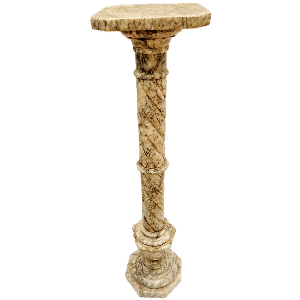 Italian Marble Carved Stand c 1920