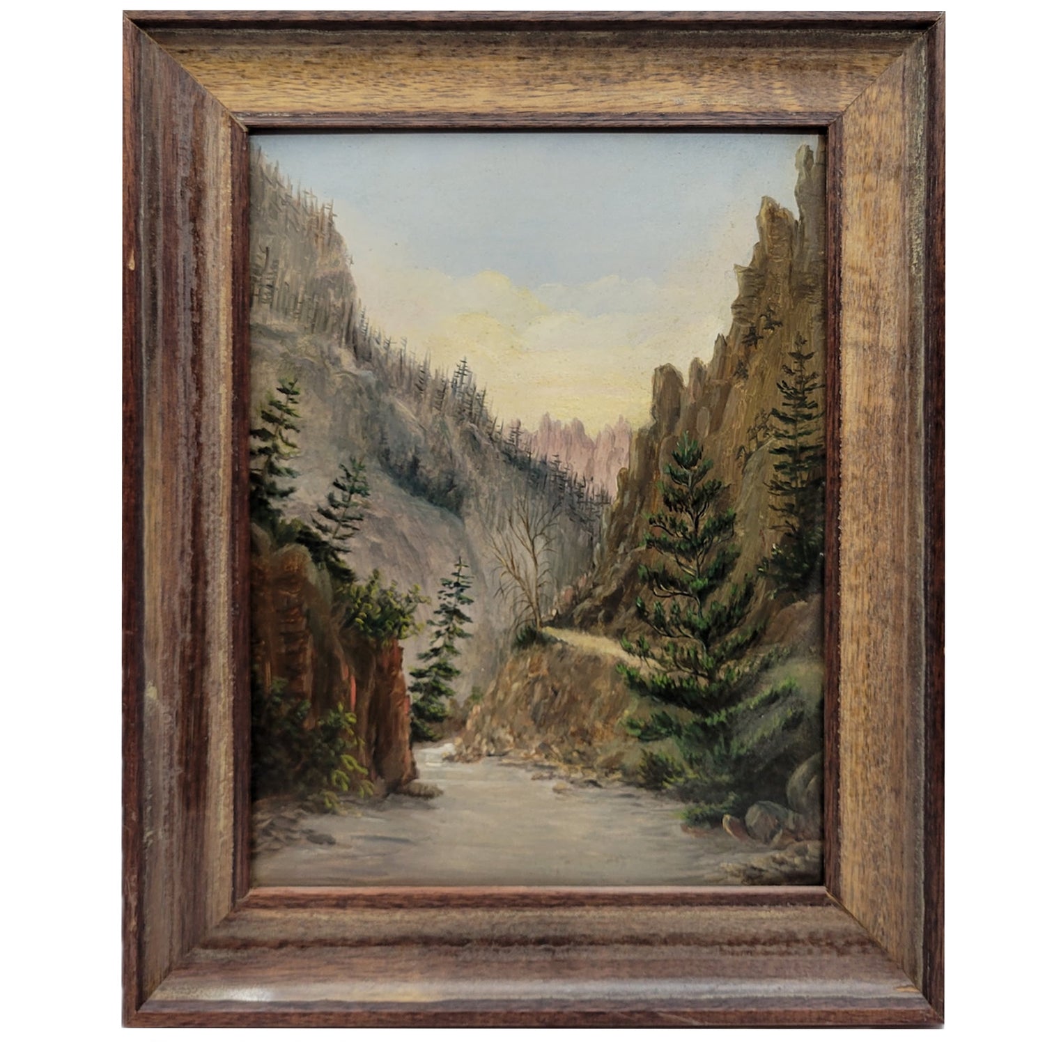 Grand Canyon, Karl Albert Von Schott, c. 1900, Original Oil On Board