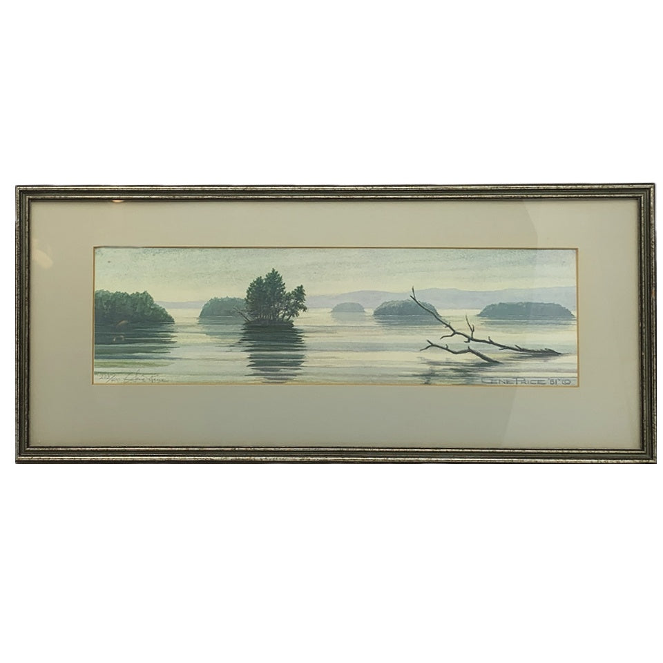 Vintage 1951 Islands Gene Price Print, Signed and Numbered