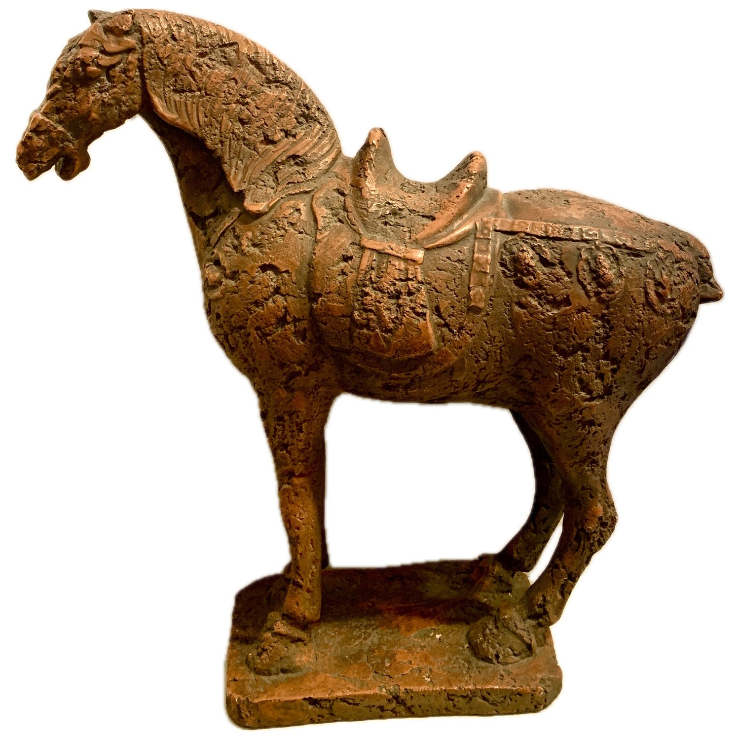 Cast Stone Vintage Horse Sculpture Mid 1900's