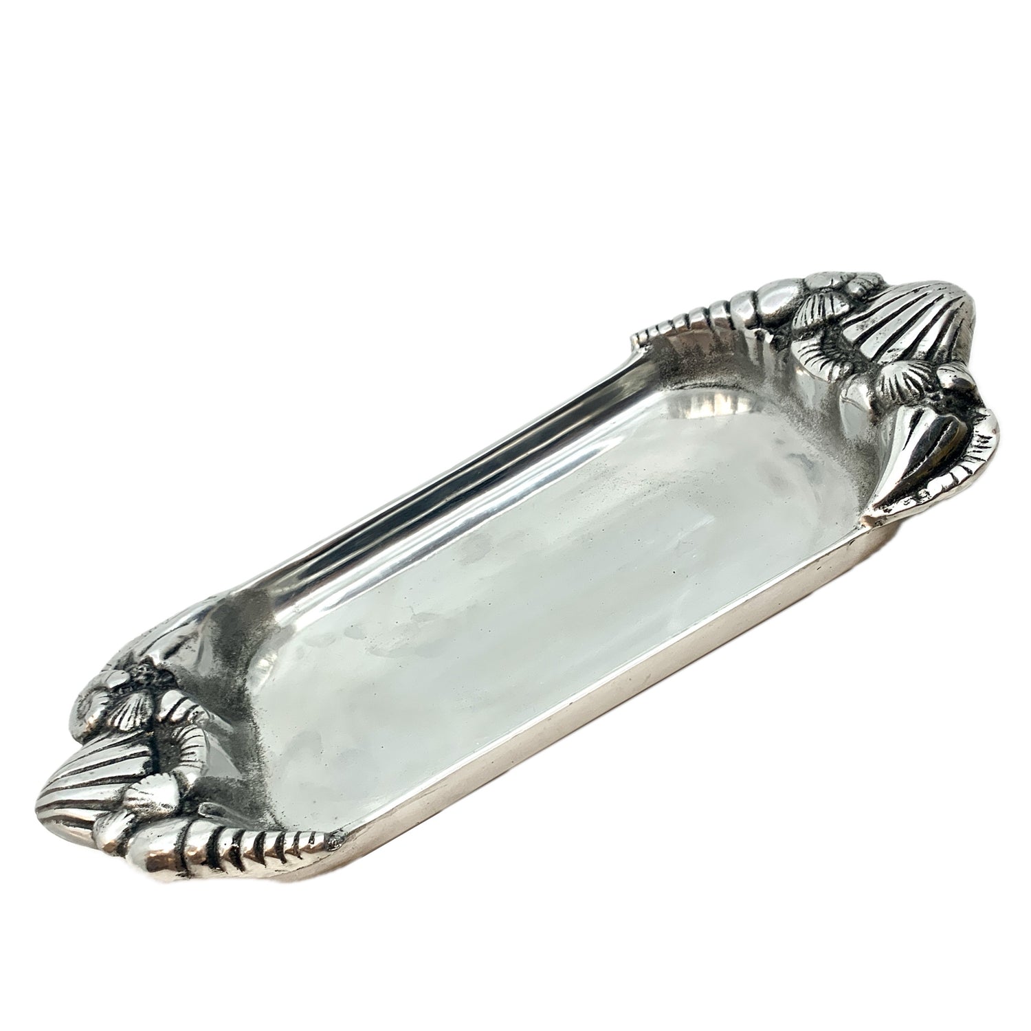 Shell Motif Handled Tray, Food Safe