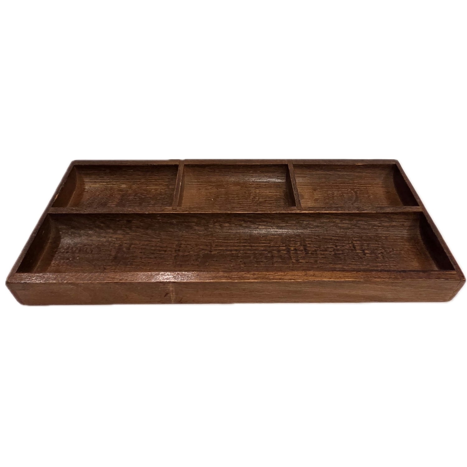 1960's Oak Danish Partitioned Valet Tray