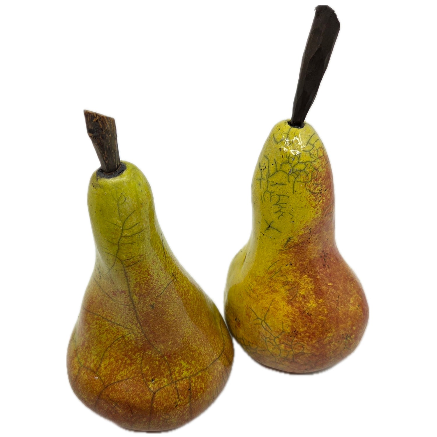 Sculpture of A Pear, Signed J. Bedient, each