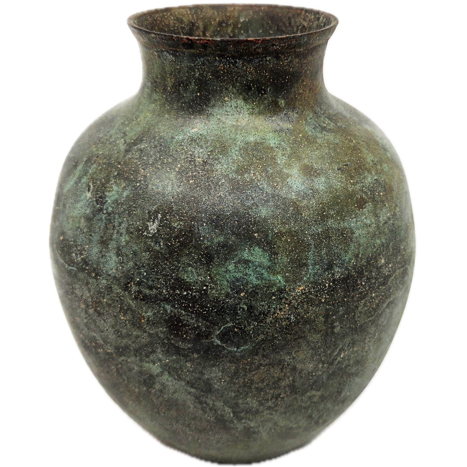 Japanese Verdigris Painted Bronze Vase