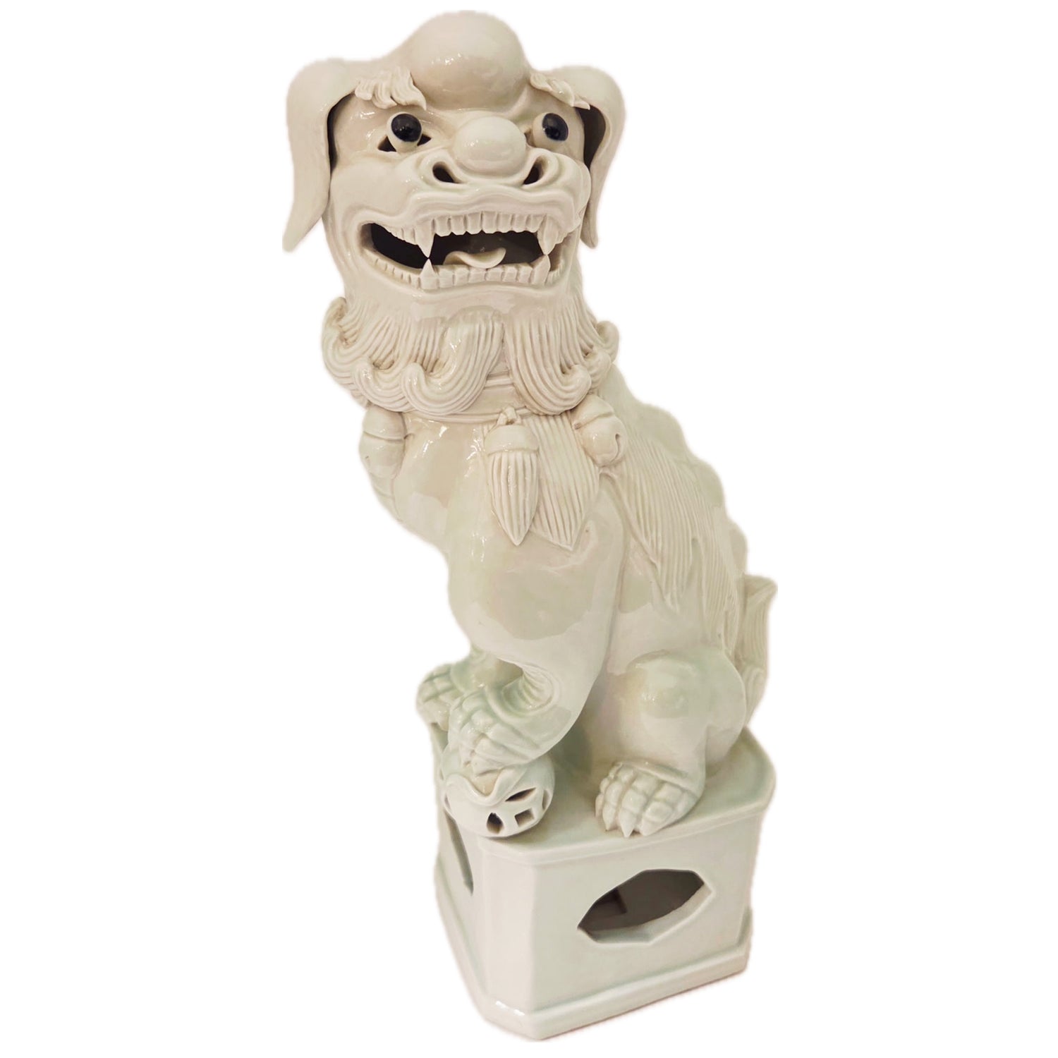 Porcelain Celadon Chinese Foo Dog, ca.1980