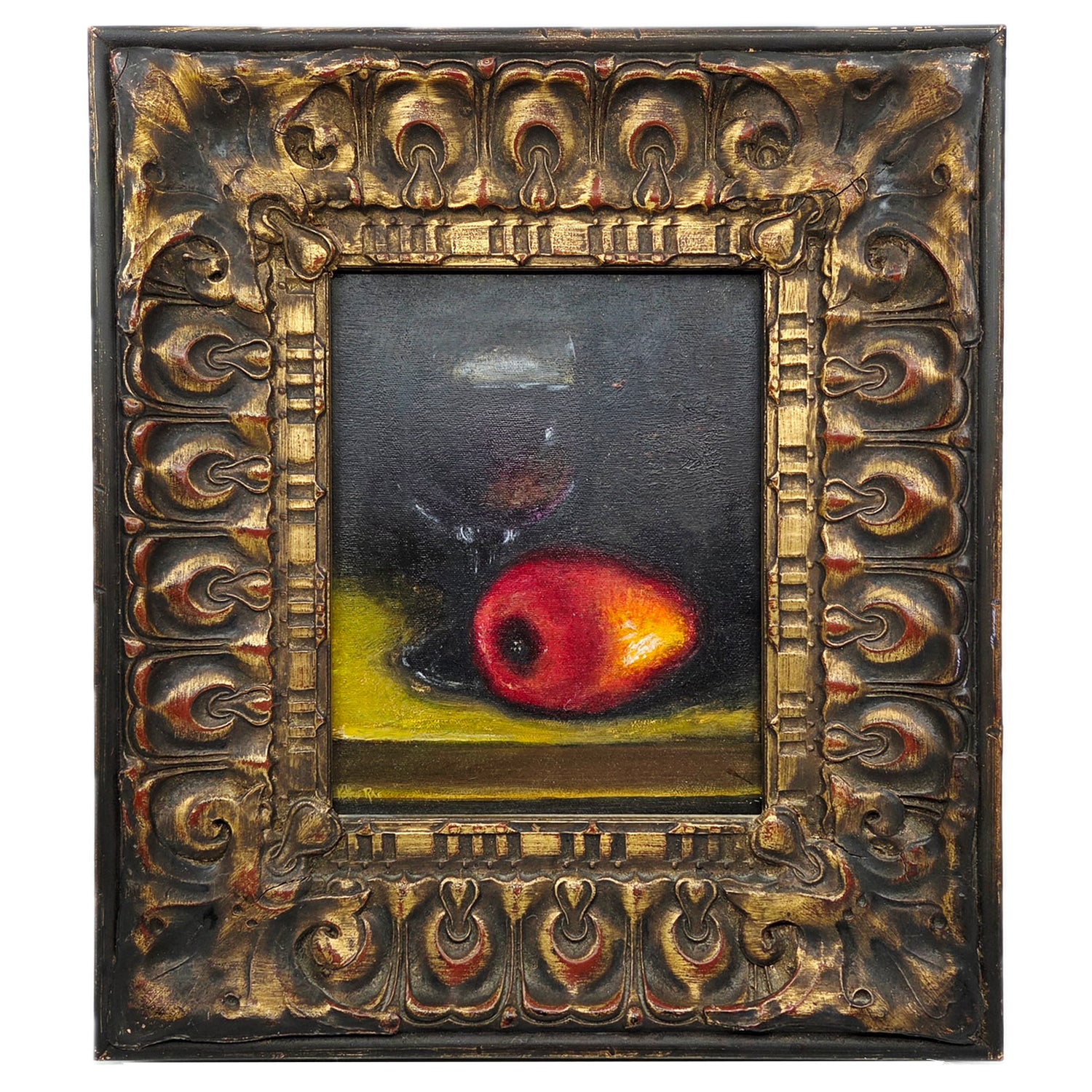 Original Oil Signed Just Mango In Paris