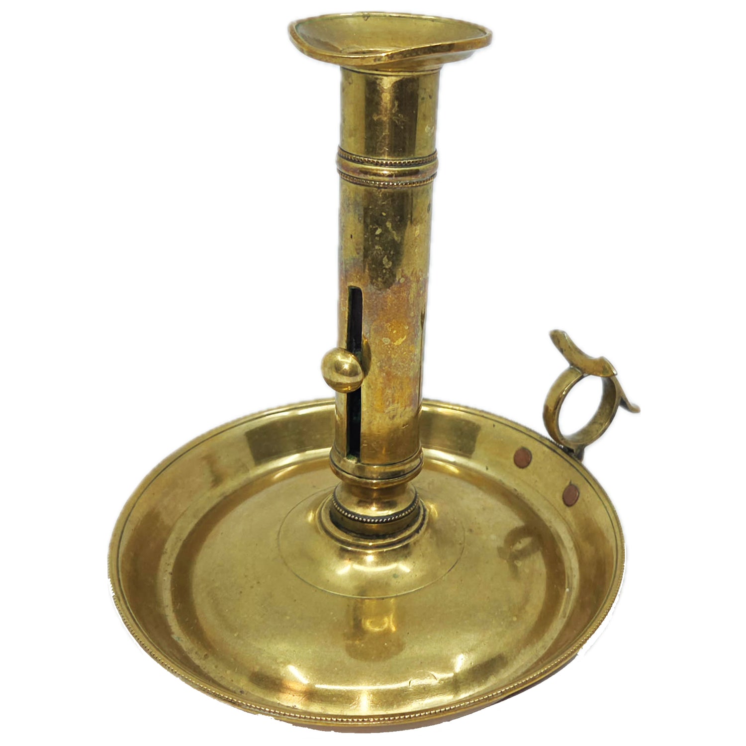 Antique Chamber Candleholder Solid Brass