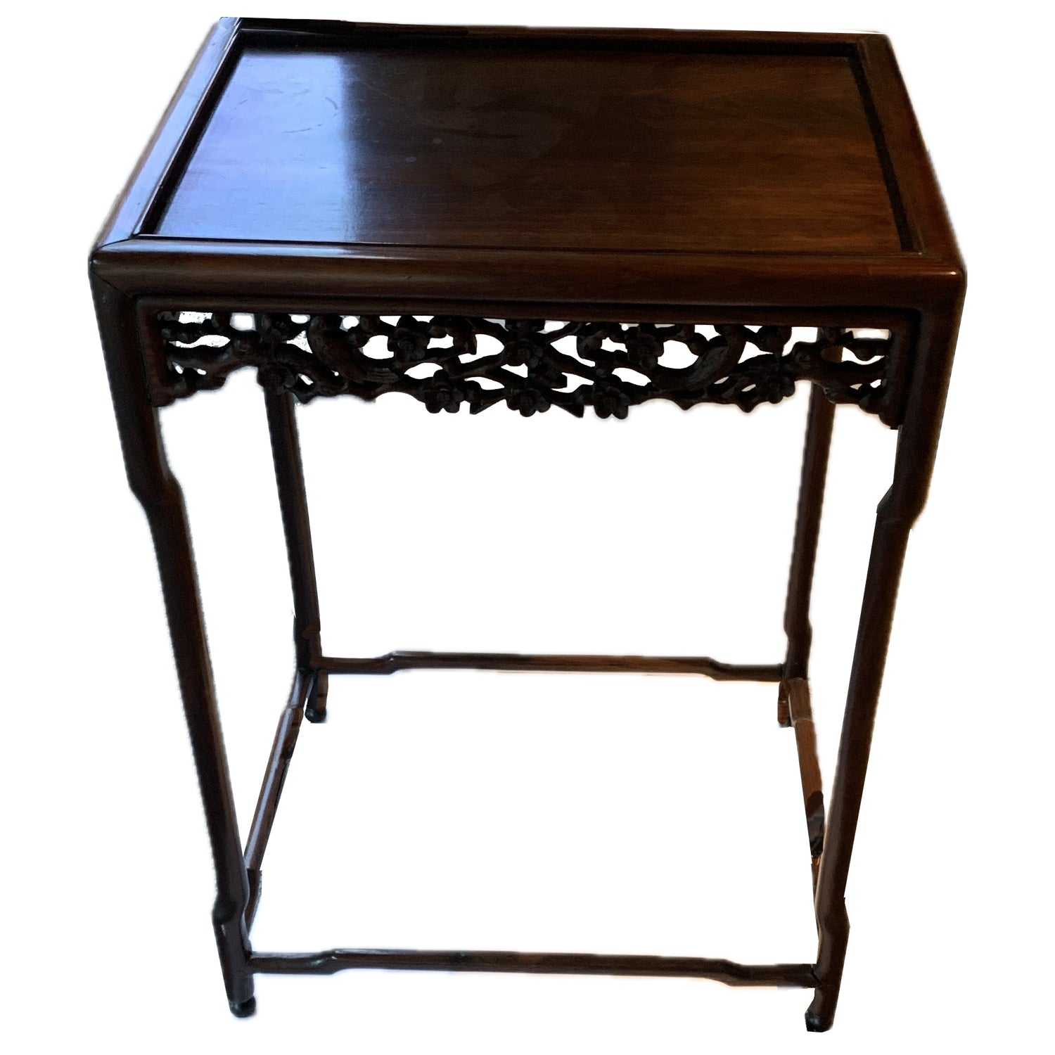 Vintage Chinese Side Table, 20.5"w x 15.75"d x 28.5"h