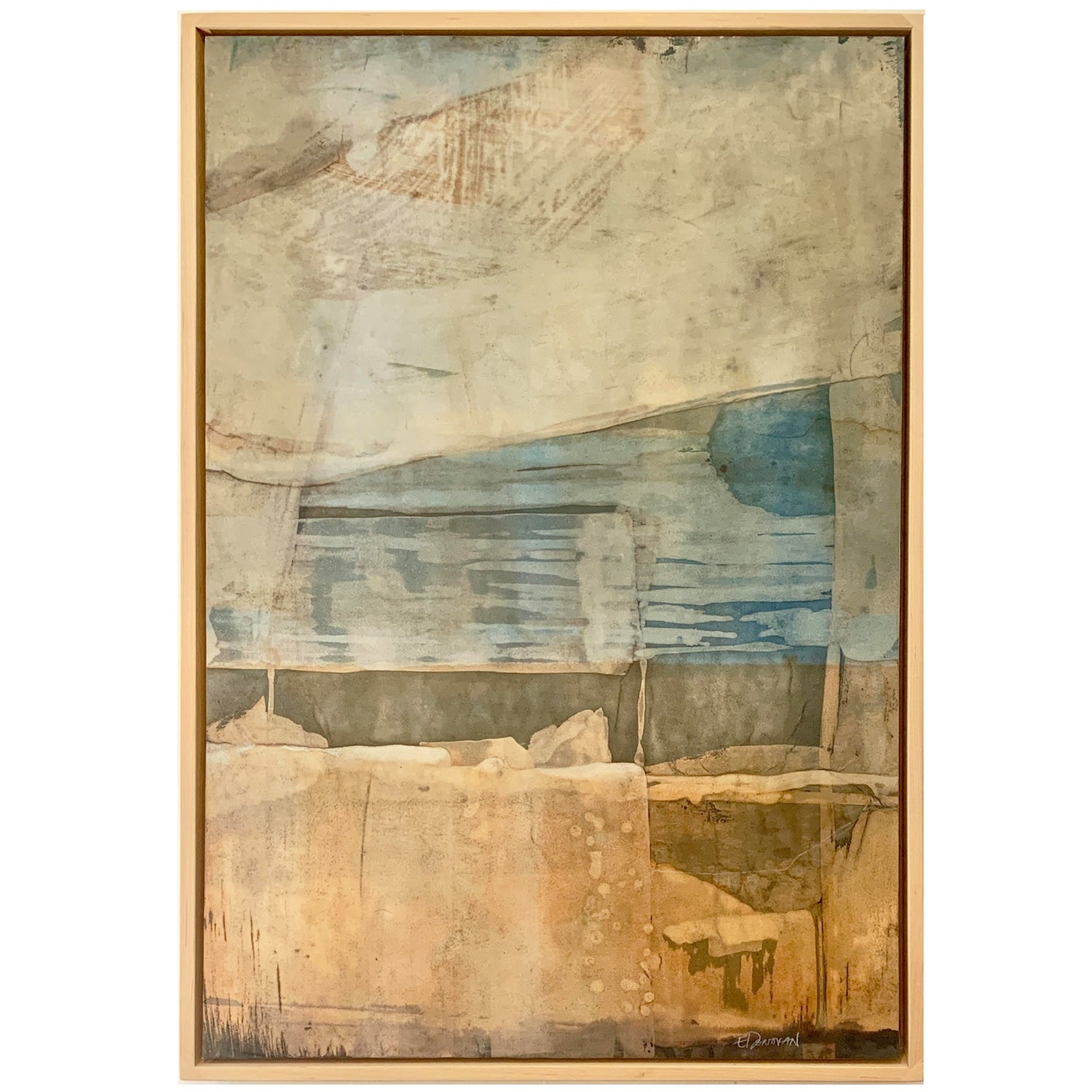 Sunset on the Lake, Emily Donovan, Natural Dye and Pigment on Paper