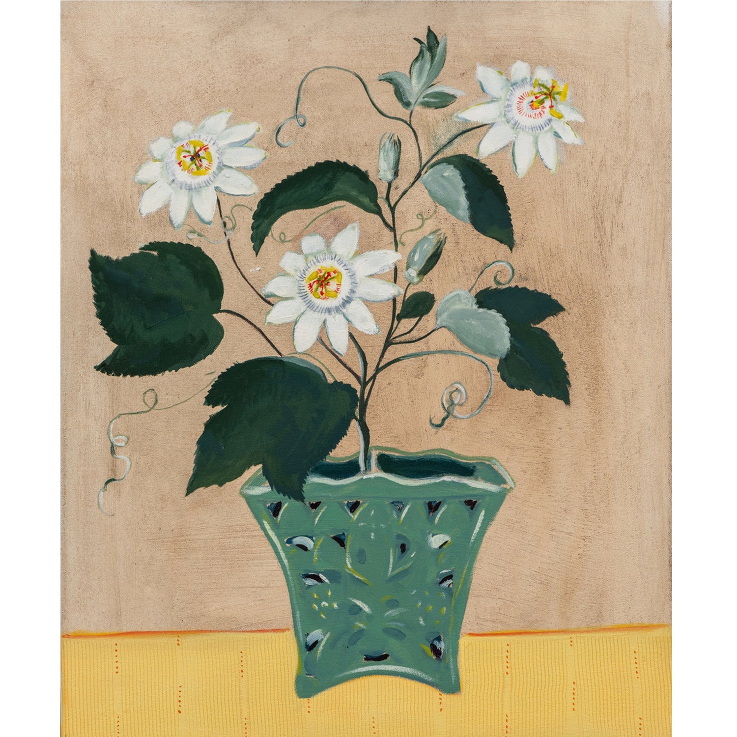 Passion Flower, 2024, Jill Michell, oil on canvas