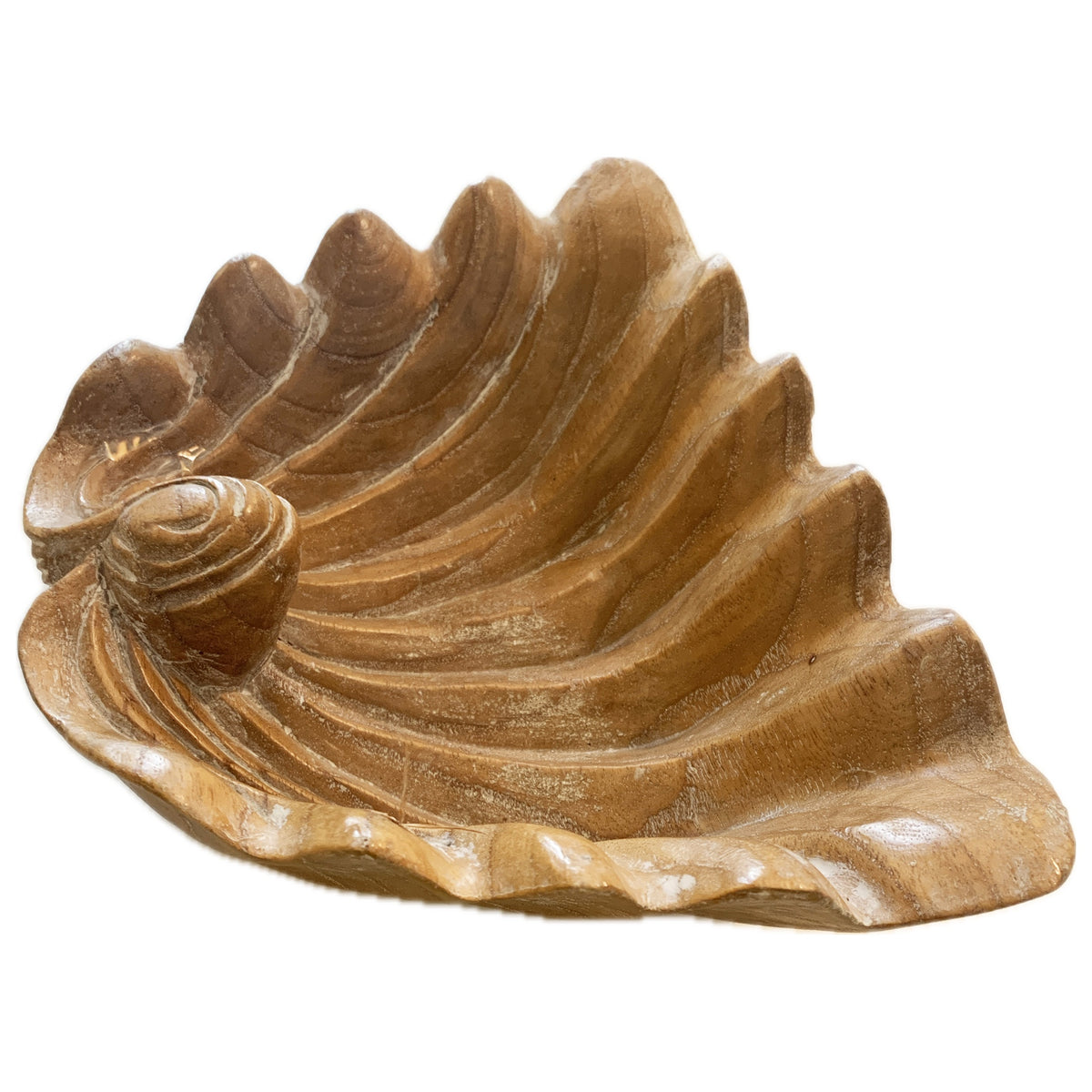 Carved Wood Shell Bowl, Indonesia
