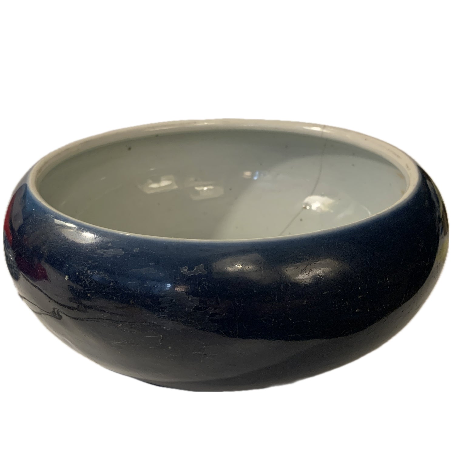 Blue Glazed Bowl, 8.5"dia x 3.75"h (as-is)
