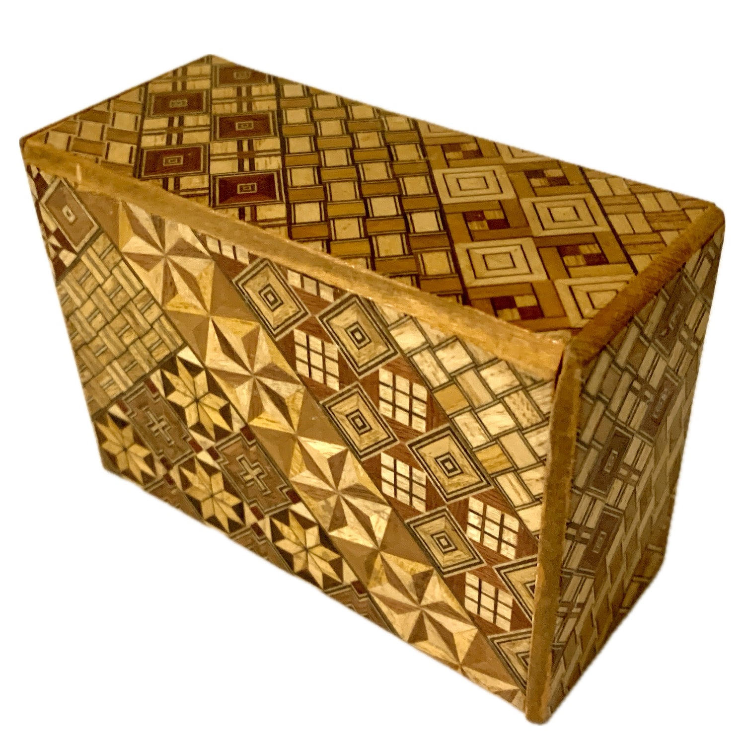 Vintage Japanese Marquetry Puzzle Box