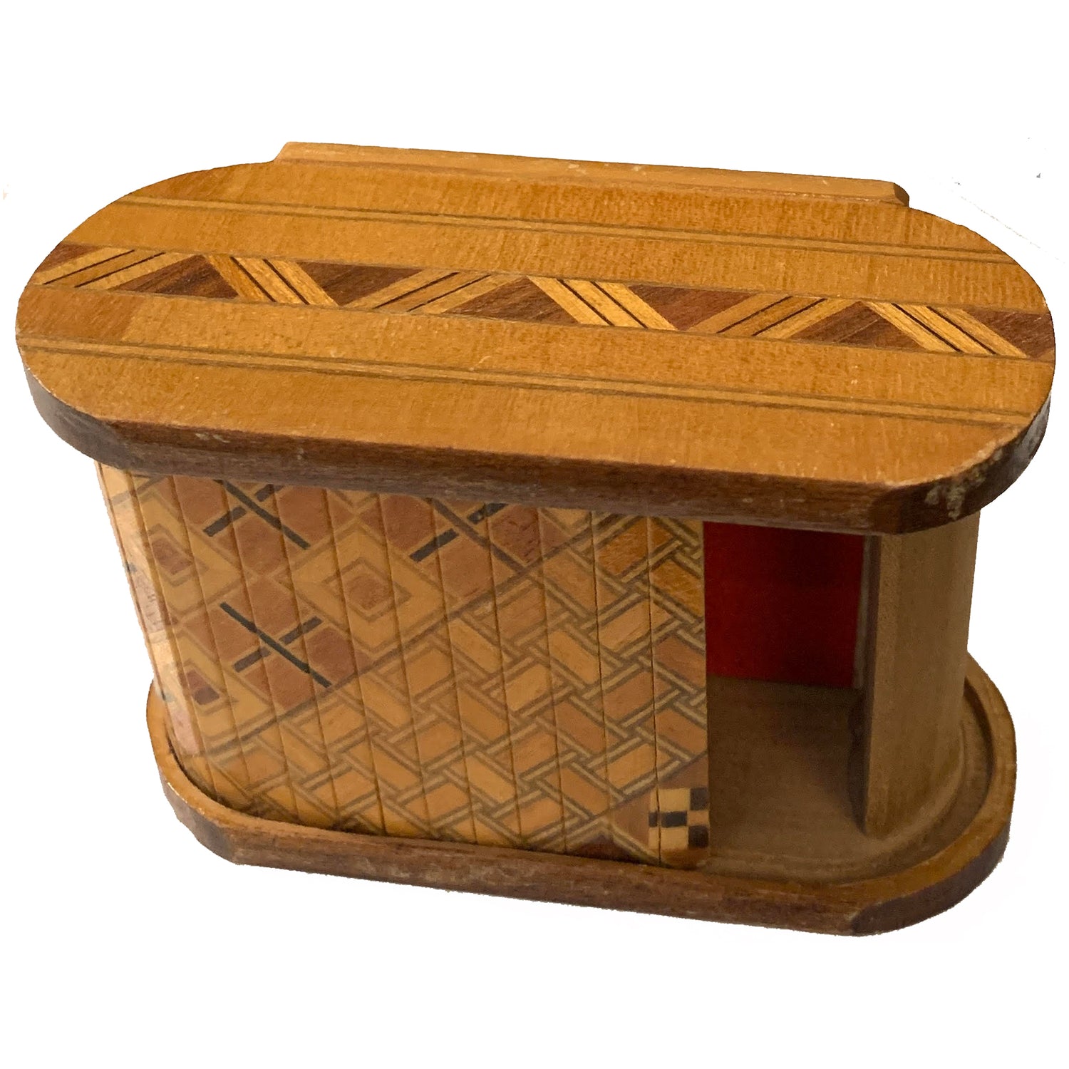 Vintage Japanese Marquetry Box
