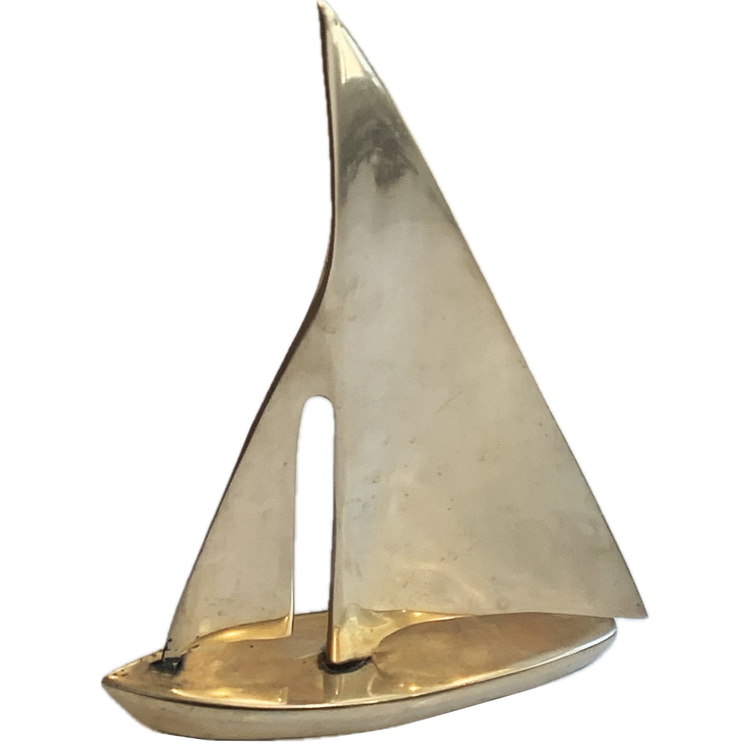 Vintage Brass Sailboat,8.5"h