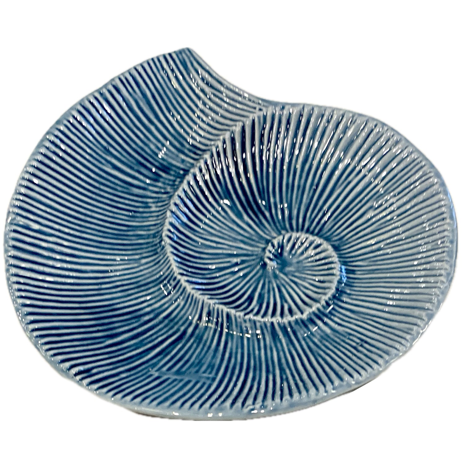 Blue & White Shell Dish
