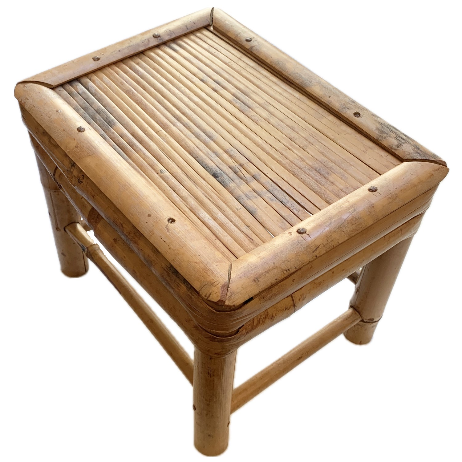 Vintage Bamboo Stool / Riser