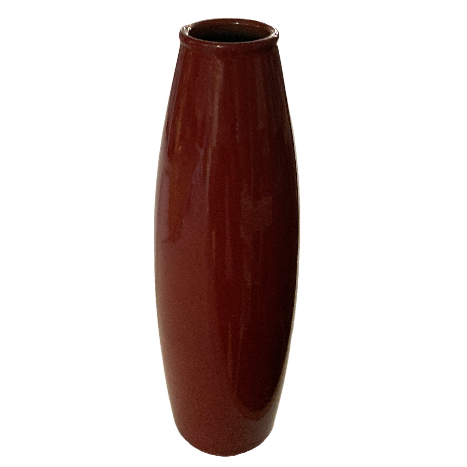 Vintage Oxblood Vase, 10.75"h