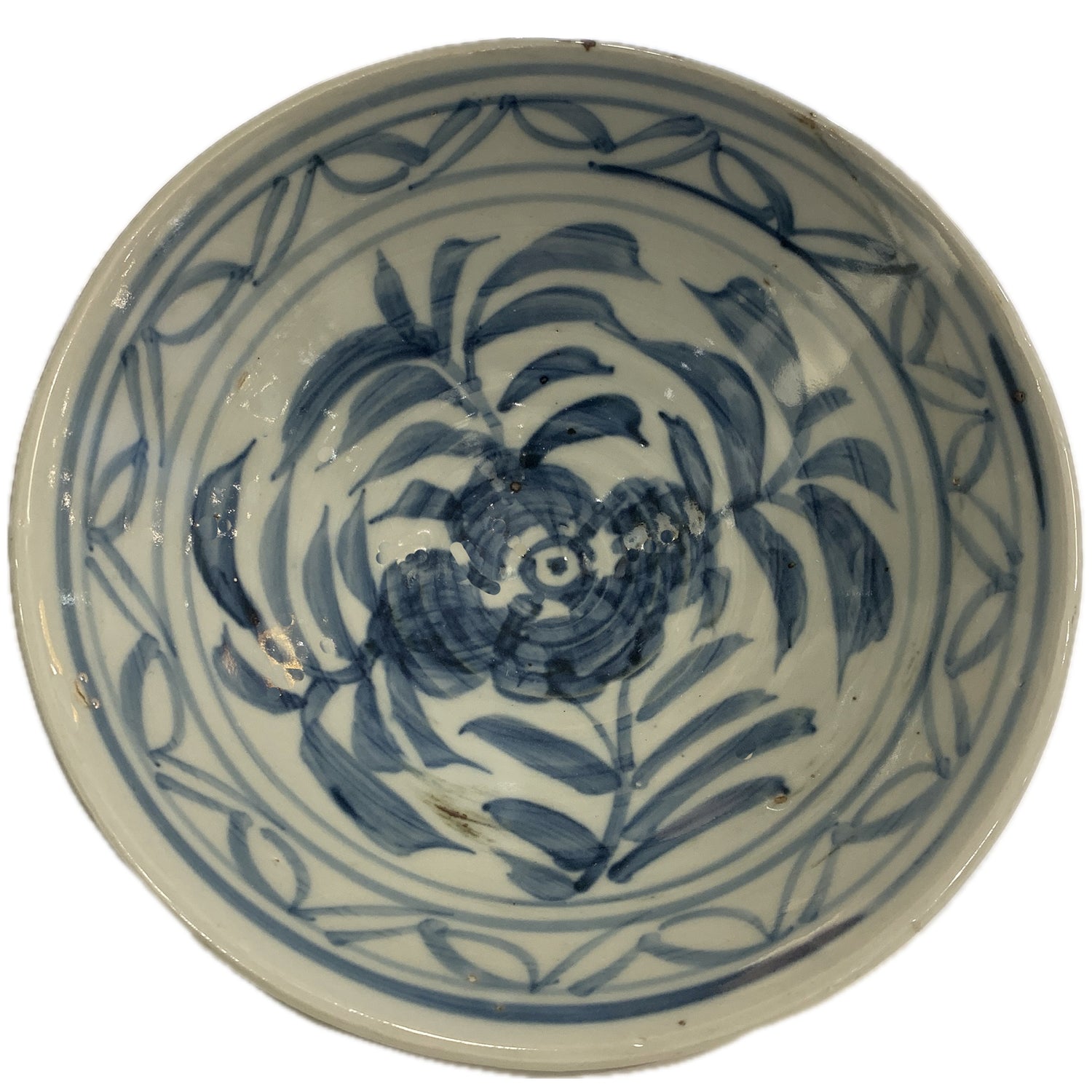 Antique Blue & White Bowl
