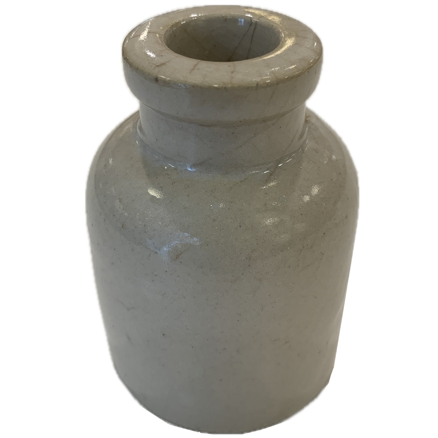 Antique French Crock Ink Bottle