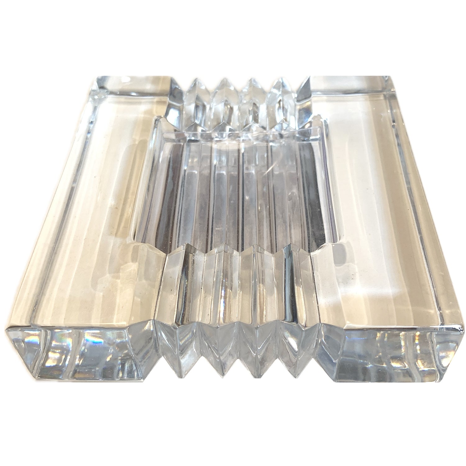 Art Deco Crystal Ashtray