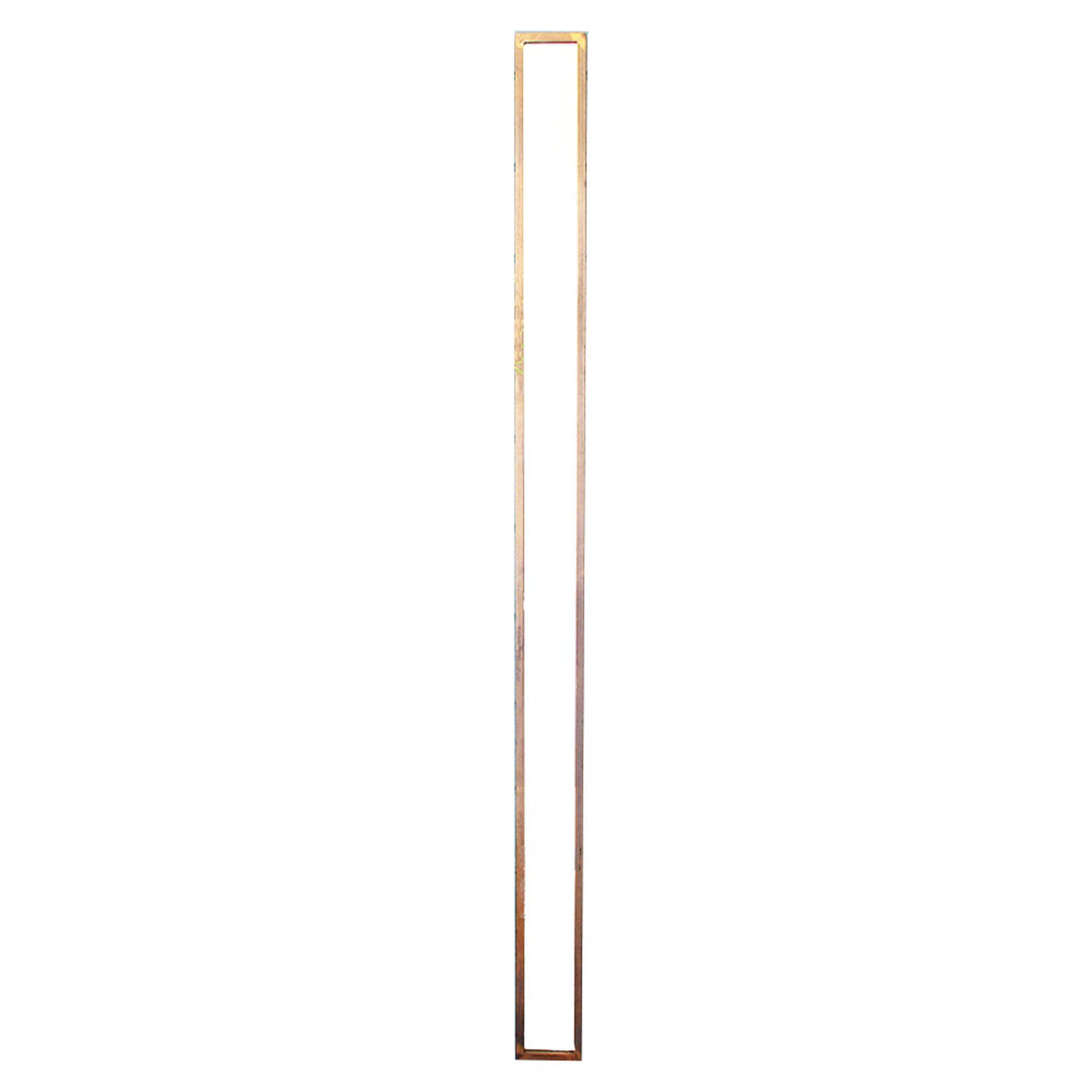 Narrow Brass-Framed Rectangle Mirror, 4"w x 60"h