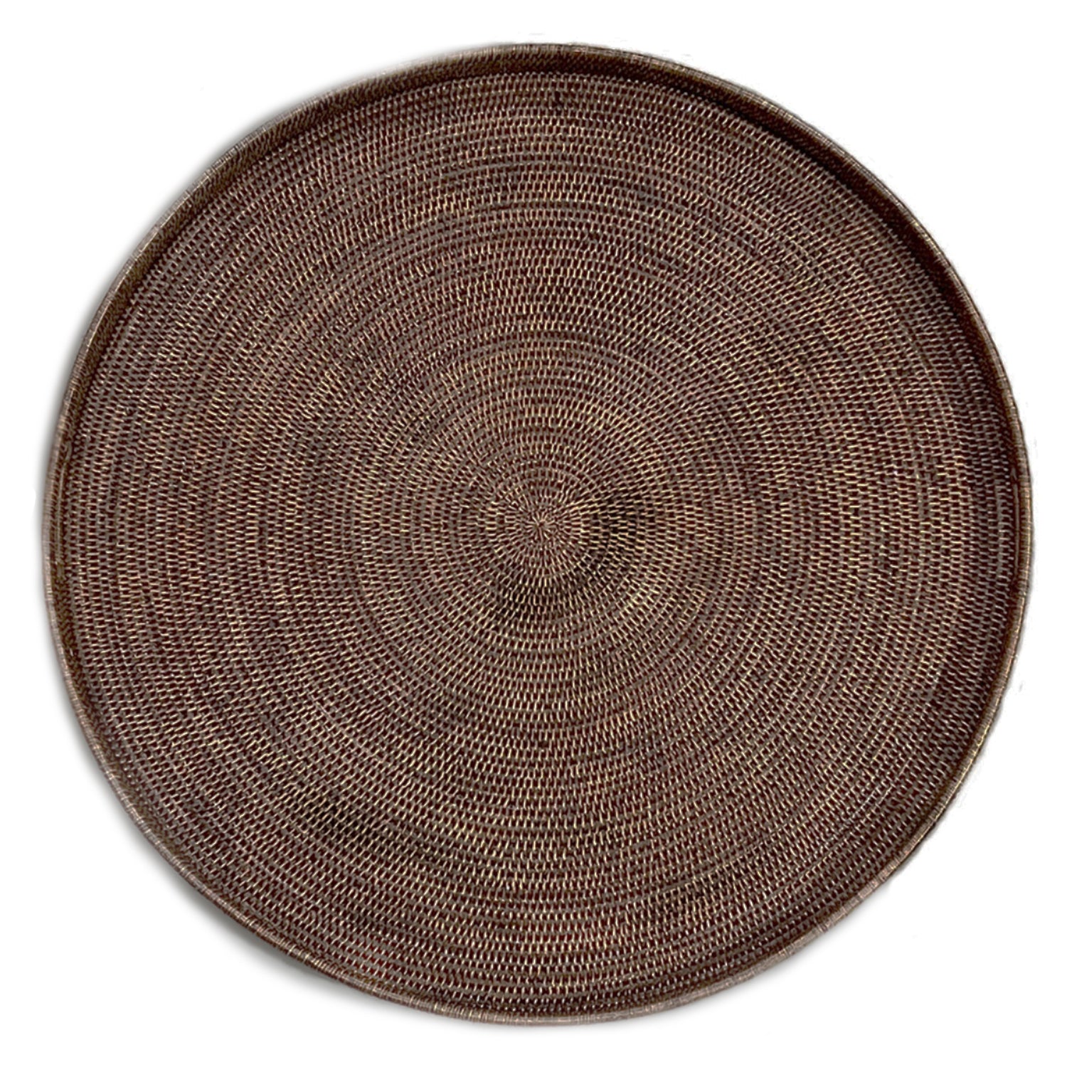 Round Woven Tray with Handles, Myanmar, 36"dia