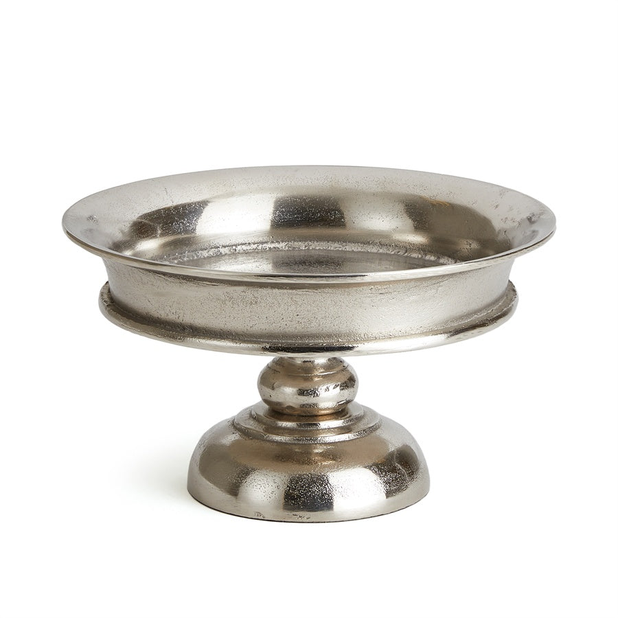 Brushed Nickel-Finished Pedestal, Small