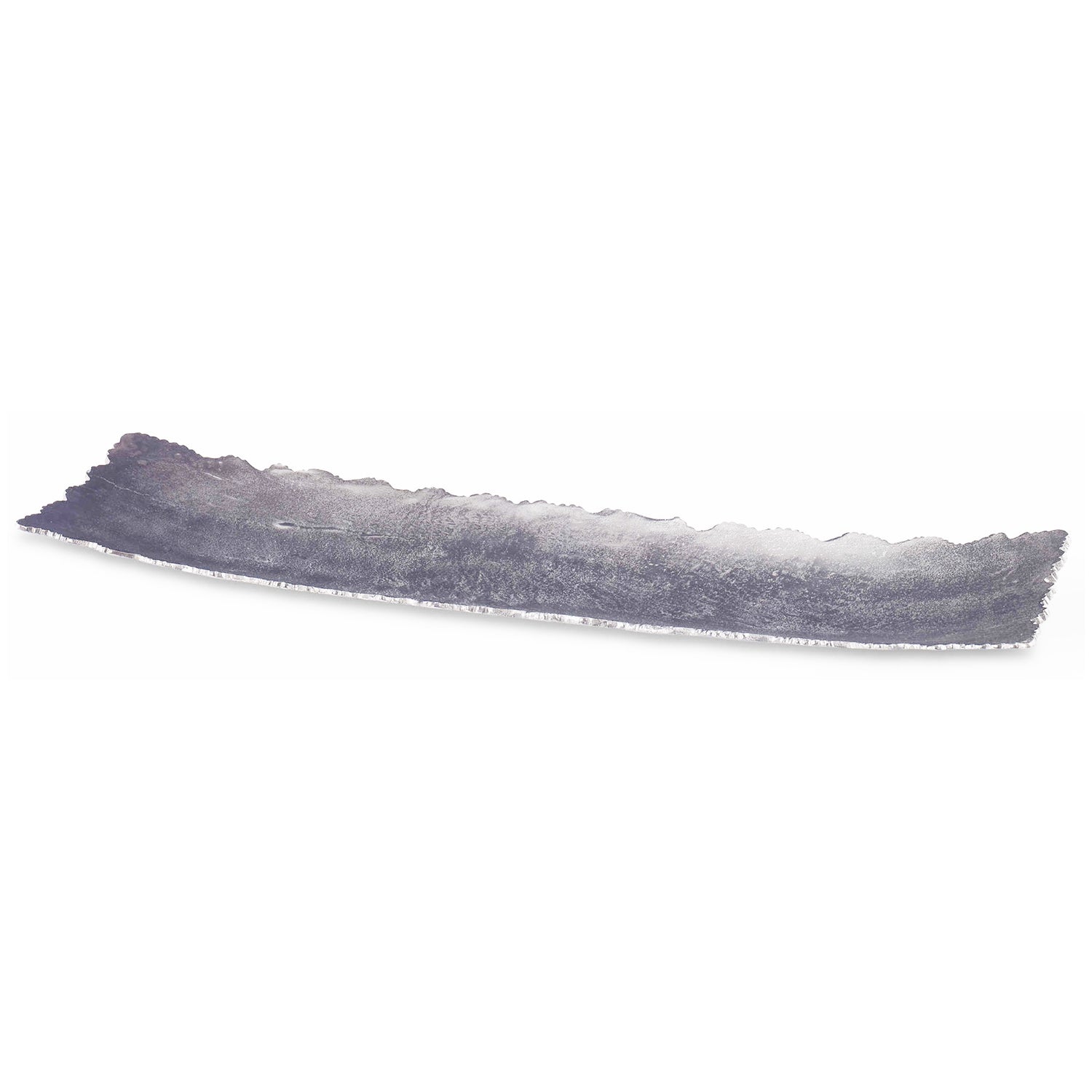 Cast Aluminum Rough Cut-Edged Tray, Nickel Finish