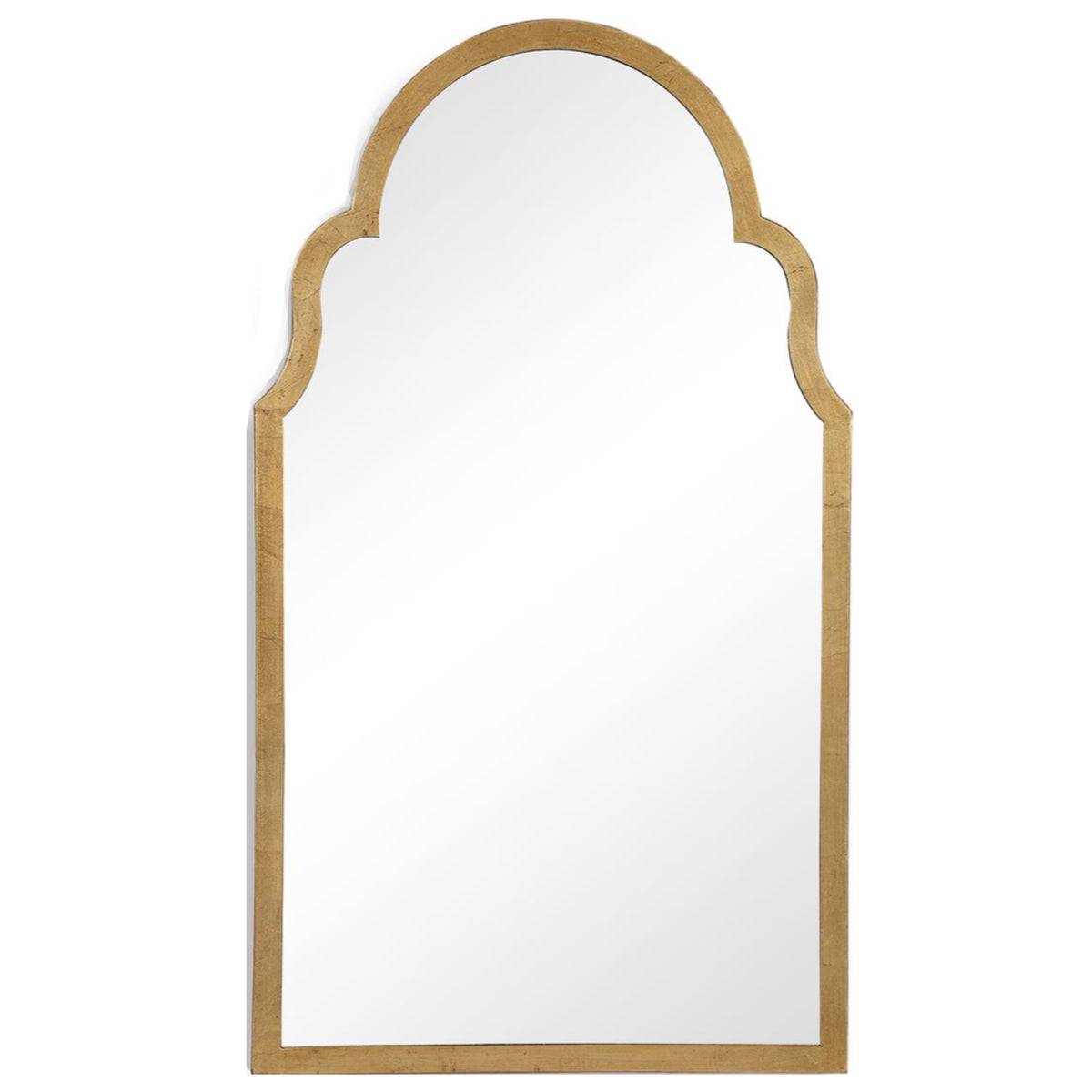 Gold Leafed Iron Arched Mirror