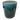 Fired Clay Drum Garden Stool, Dark Turquoise